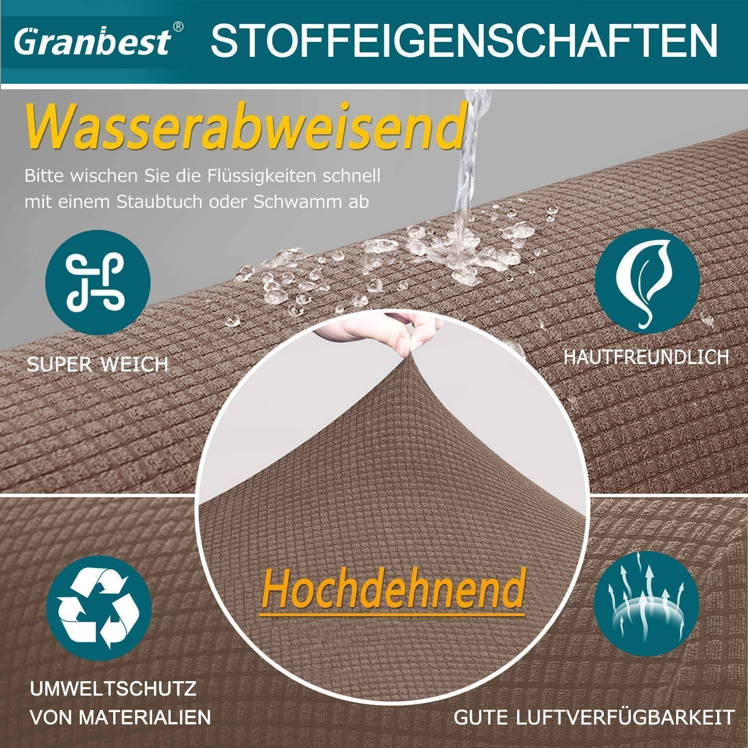 Granbest' Stoff-Eigenschaften: wasserabweisend, super weich, hautfreundlich, umweltschonend, dehnbar und atmungsaktiv.