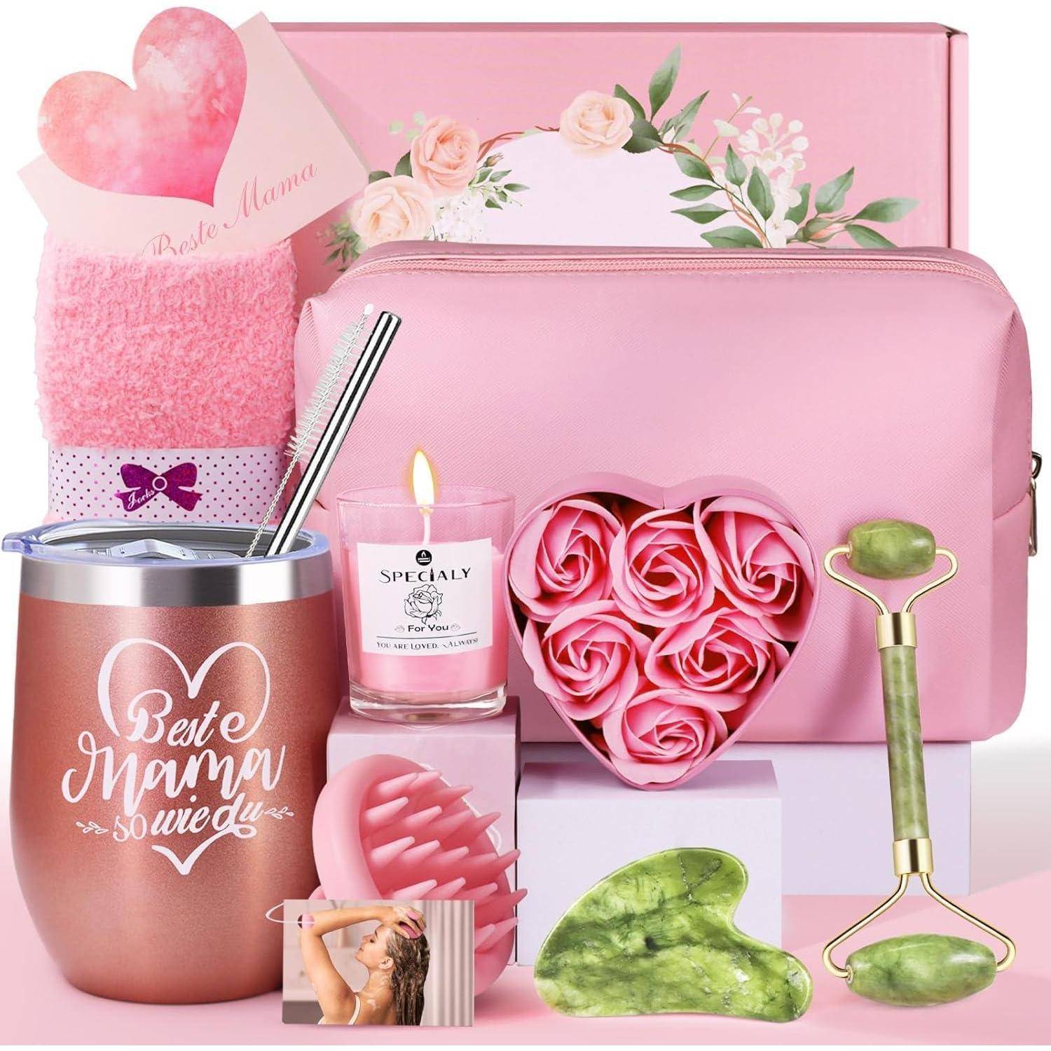 Geschenkset Mama Geburtstag Muttertag Weihnachten Rosa (für Mama)