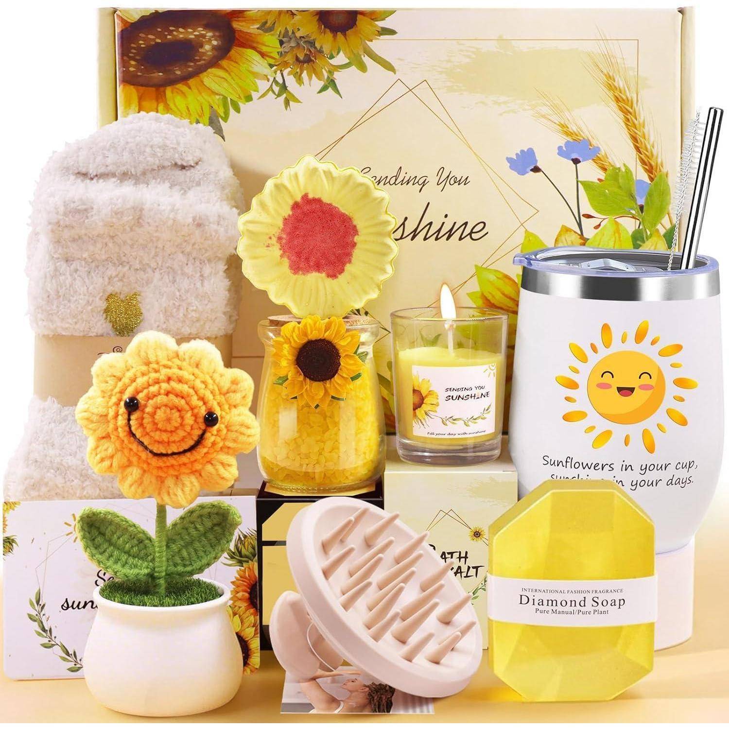 Geschenkset Frauen 10er Isolierbecher Muttertag Mama Sonnenblume