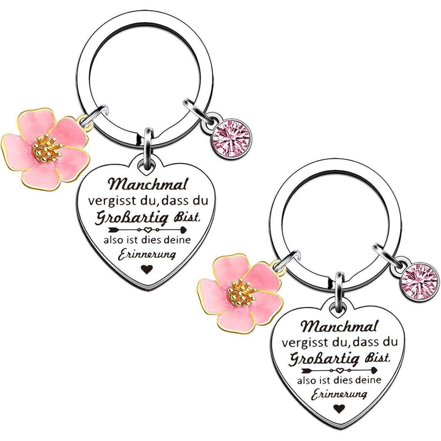 Schlüsselanhänger Manchmal Vergisst Du Dass du Großartig Bist Rosa 2