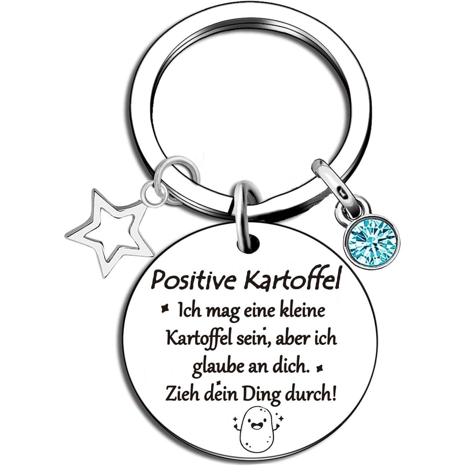 Schlüsselanhänger Frauen Weihnachten Pocket Hug Positive Kartoffel