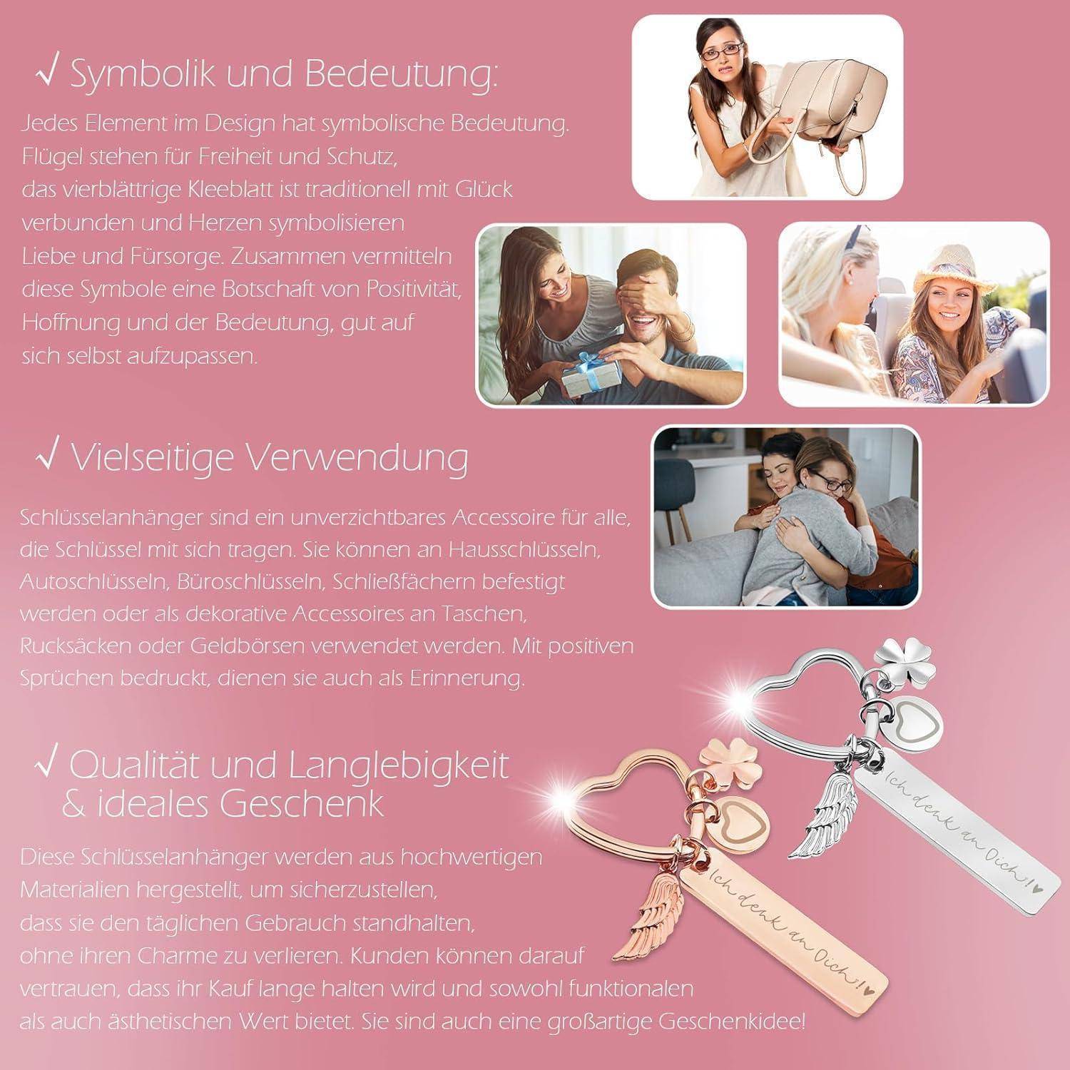 Symbolik und Bedeutung: Jedes Element hat symbolische Bedeutung, steht für Glück und Schutz. Vielseitige Verwendung: Schlüsselanhänger als modisches Accessoire. Qualität und Langlebigkeit: Hochwertige Materialien, ideales Geschenk.