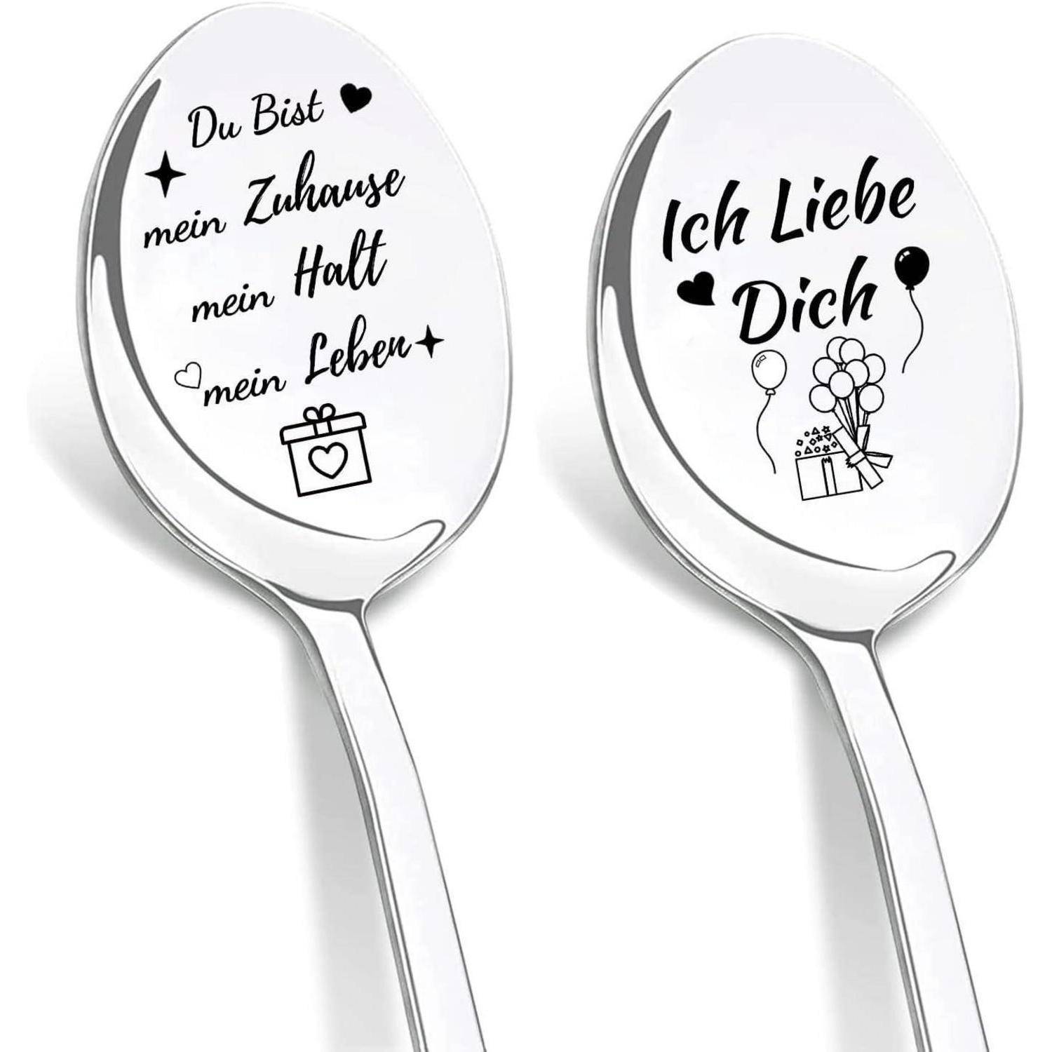 Kaffeelöffel Gravur 2er Ich Liebe Dich Geschenk Mein Leben A