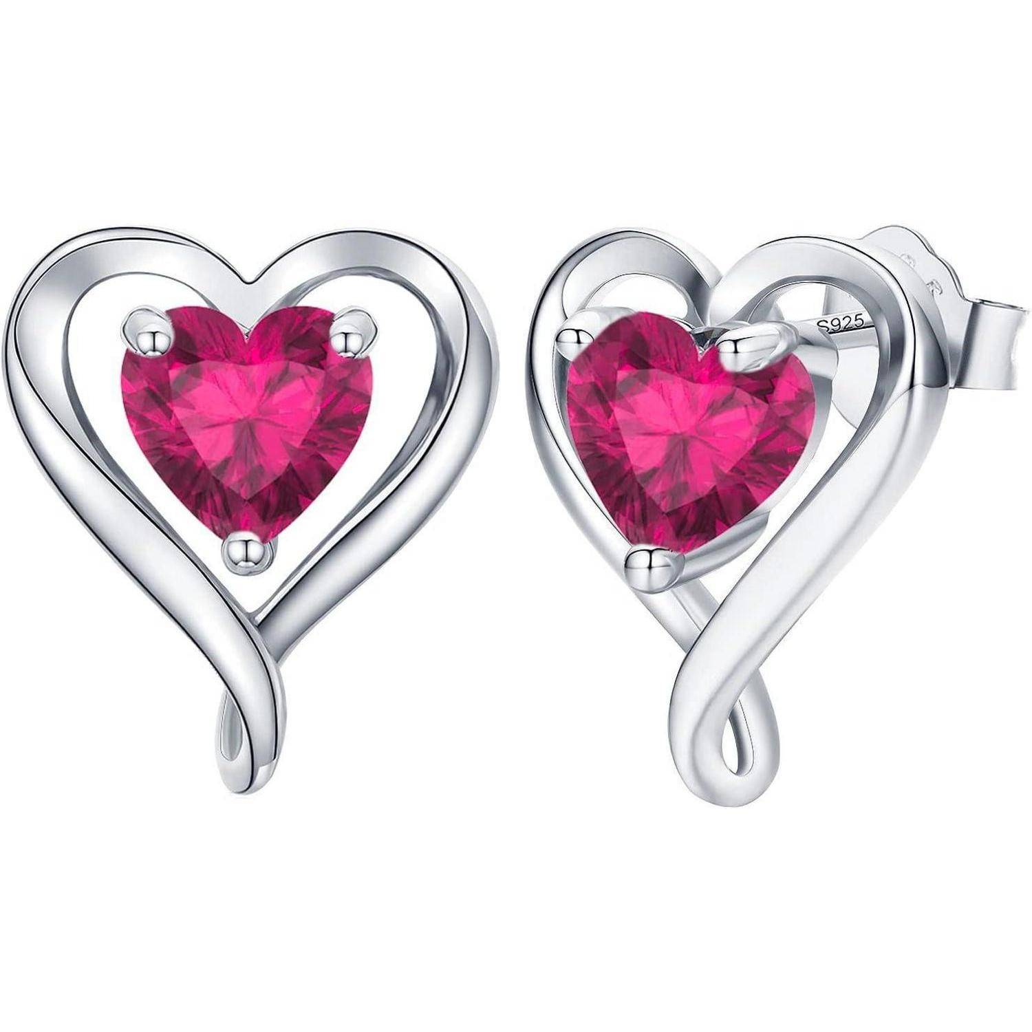 Ohrringe Ohrstecker Silber 925 Rosegold Silber-07-Juli Sterling-Silber