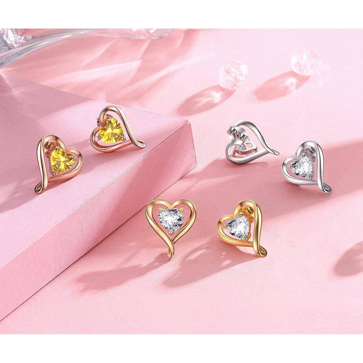 Schmuckset Halskette Ohrringe Silber Gold Rosé gold-11-November