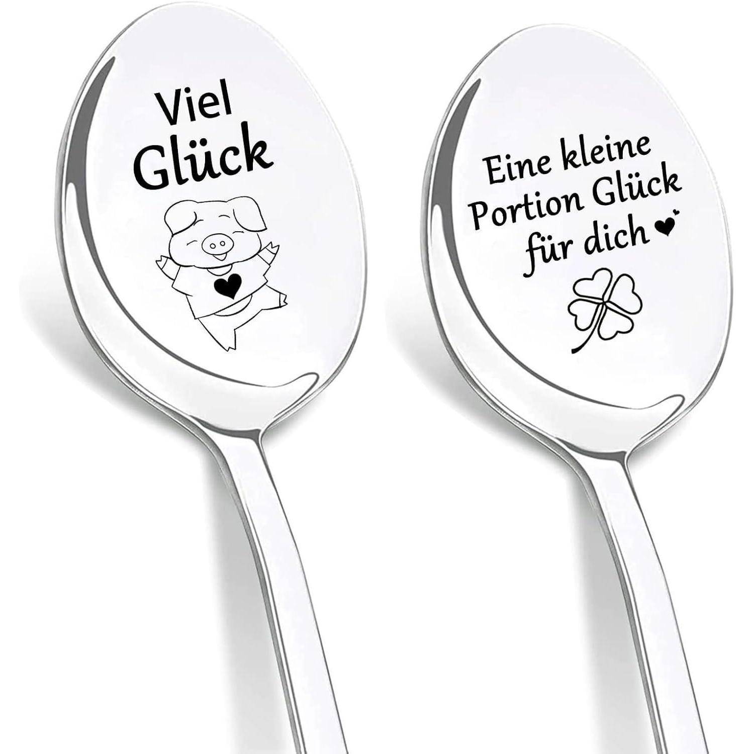 Kaffeelöffel 2er Gravur Geschenk Jobwechsel Viel Glücke Style A