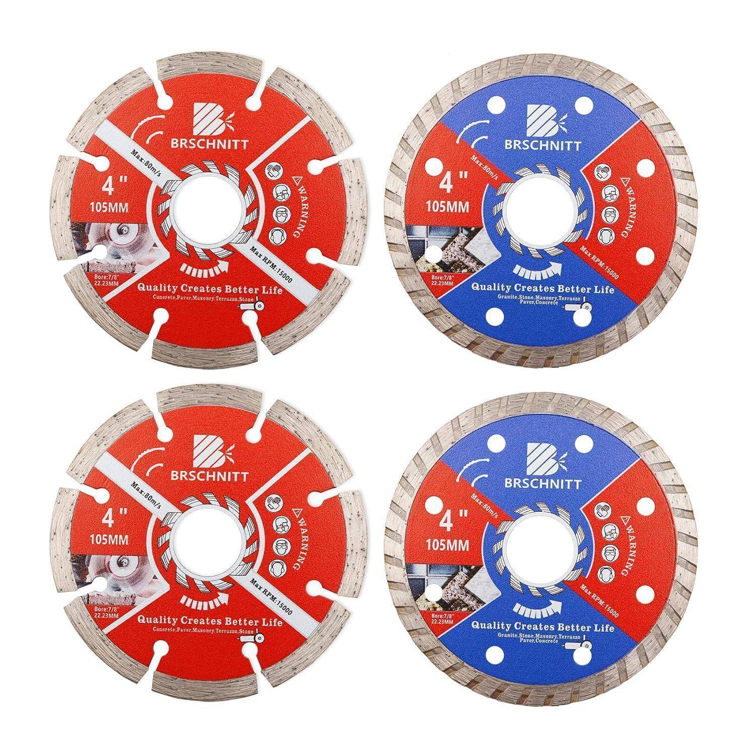 Diamant Trennscheibe Keramikfliesen Granit Marmor Beton 4 105mm