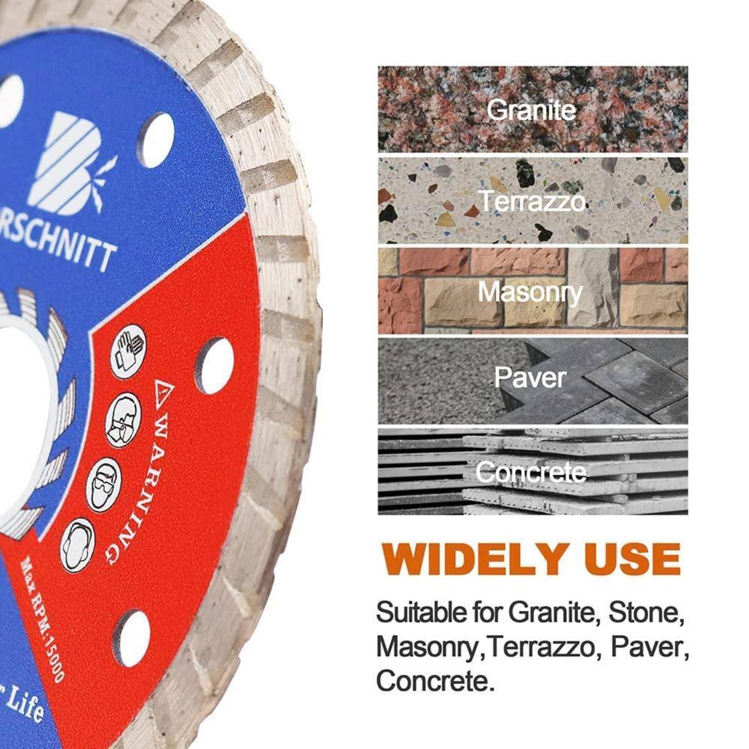 Diamant Trennscheibe Keramikfliesen Granit Marmor Beton 4 105mm