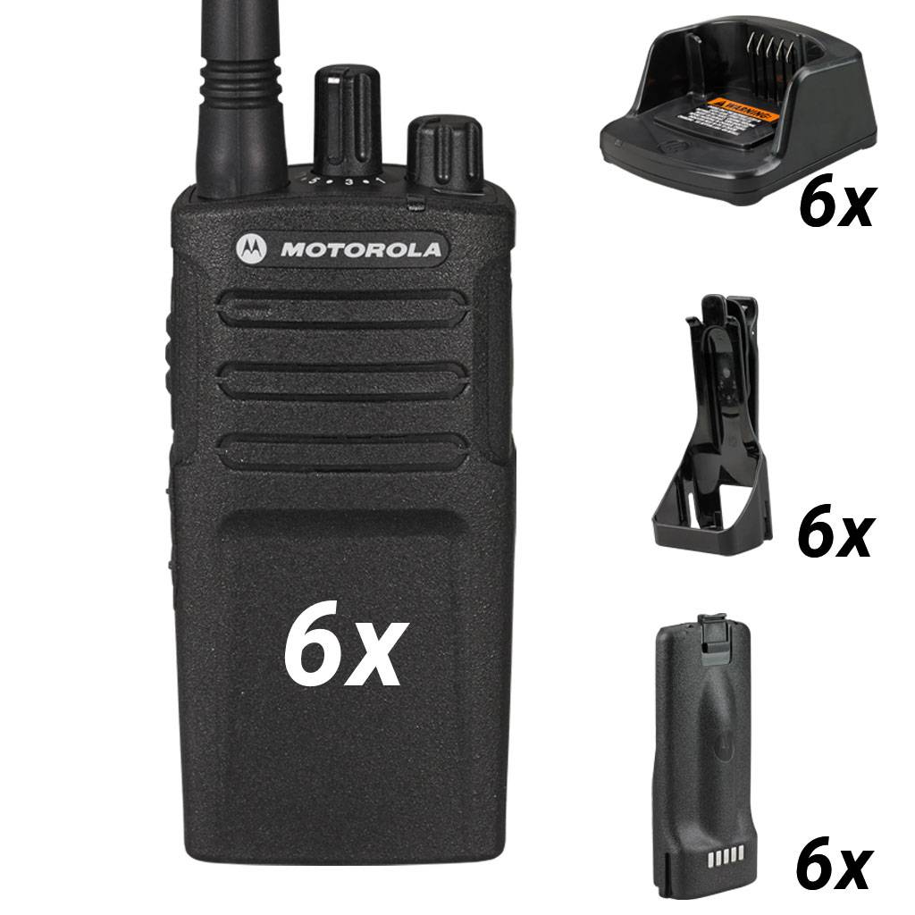Motorola XT420 Set aus 6 Handfunkgeräten RMP0166BHLAA