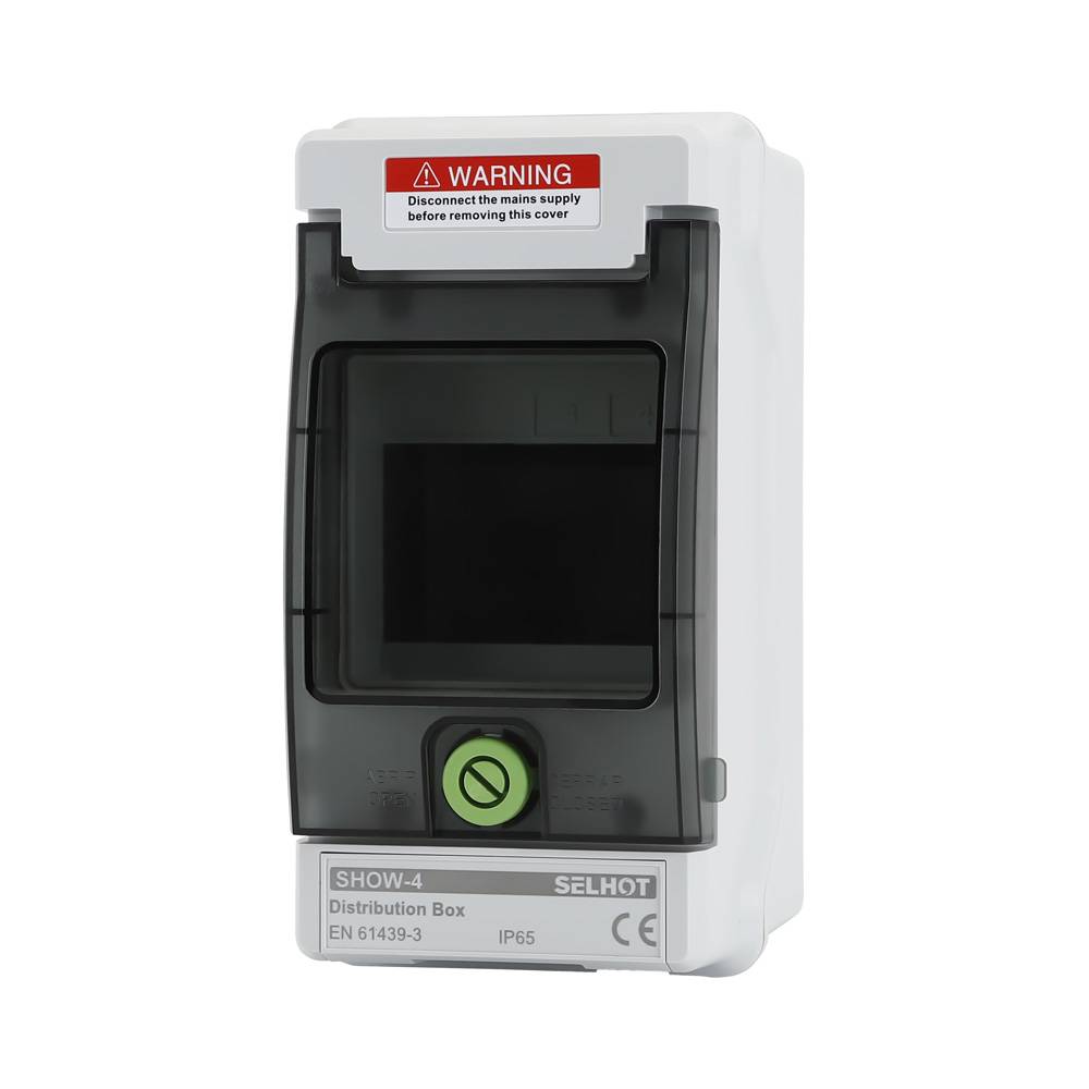 Offgridtec Verteilerkasten mit 4 TE und DIN-Schiene IP66 UV-beständig wasser- und staubgeschützt