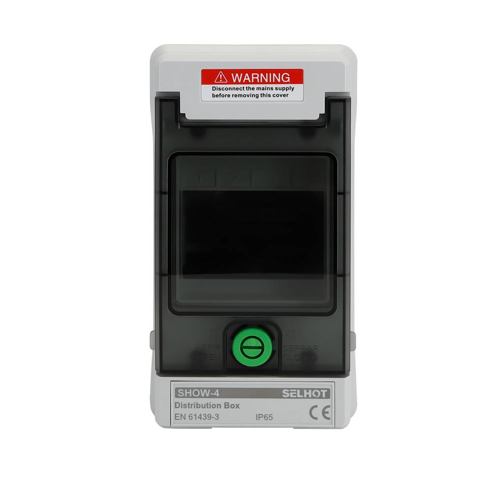 Offgridtec Verteilerkasten mit 4 TE und DIN-Schiene IP66 UV-beständig wasser- und staubgeschützt