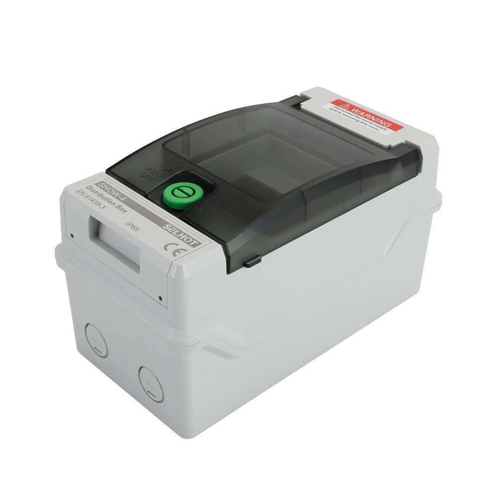 Offgridtec Verteilerkasten mit 4 TE und DIN-Schiene IP66 UV-beständig wasser- und staubgeschützt