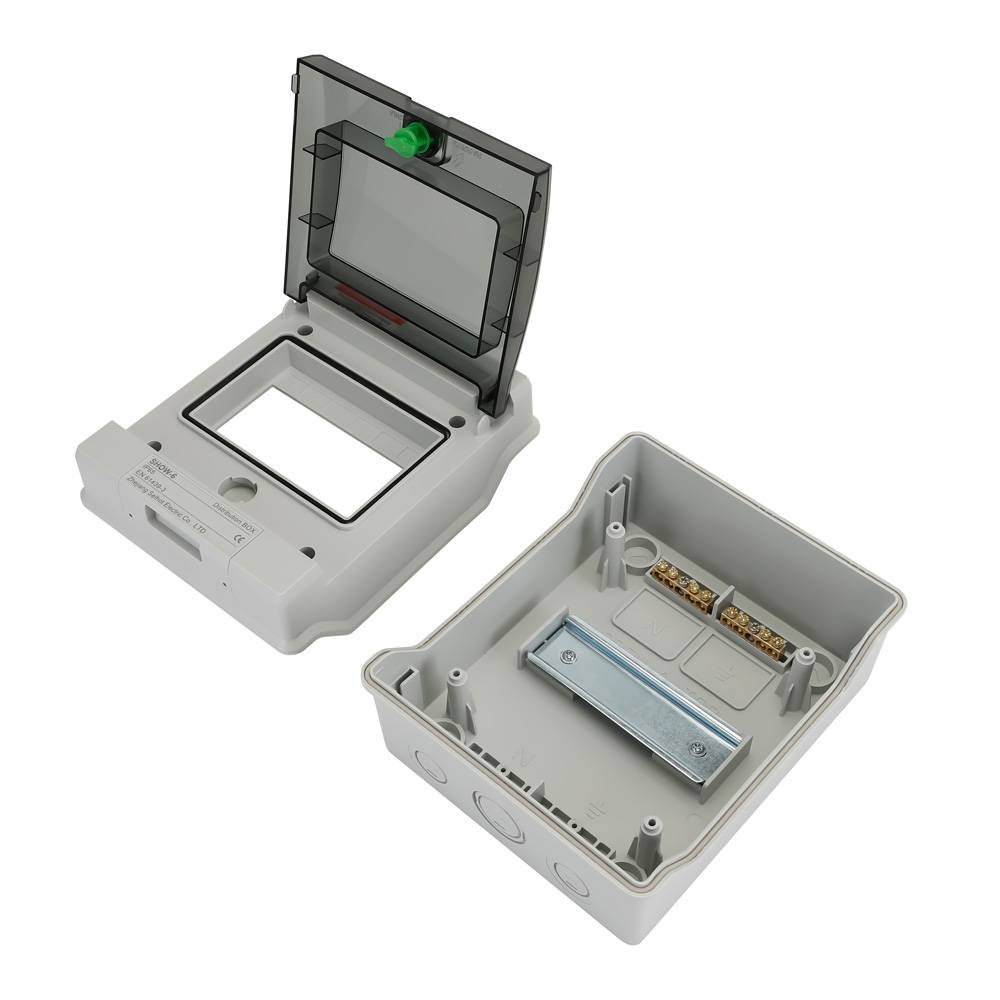 Offgridtec Verteilerkasten mit 6 TE und DIN-Schiene IP66 UV-beständig wasser- und staubgeschützt