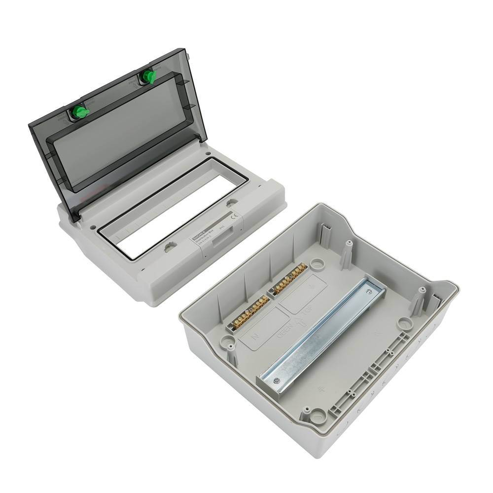 Offgridtec Verteilerkasten mit 12 TE und DIN-Schiene IP66 UV-beständig wasser- und staubgeschützt