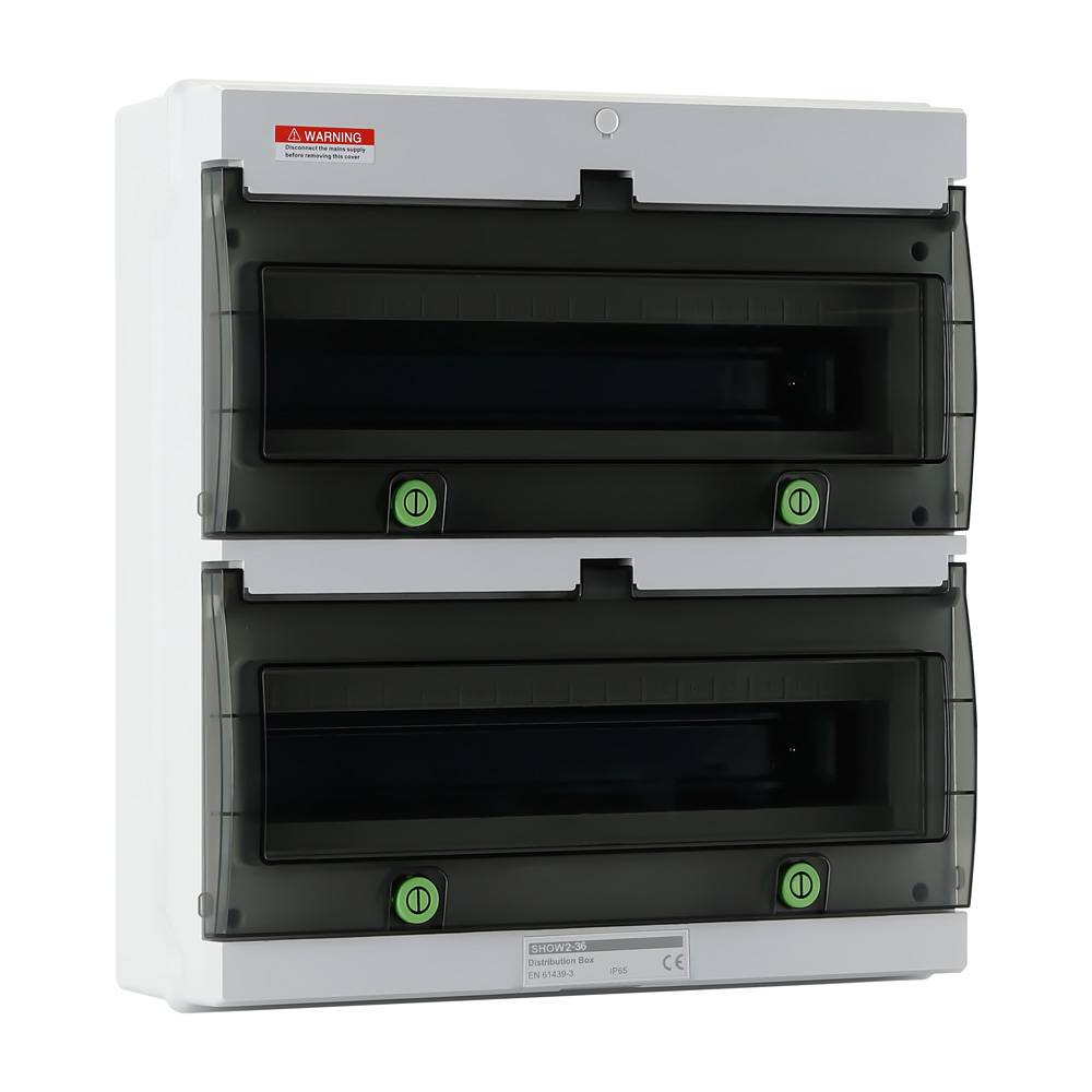 Offgridtec Verteilerkasten mit 36 TE und DIN-Schiene IP66 UV-beständig wasser- und staubgeschützt
