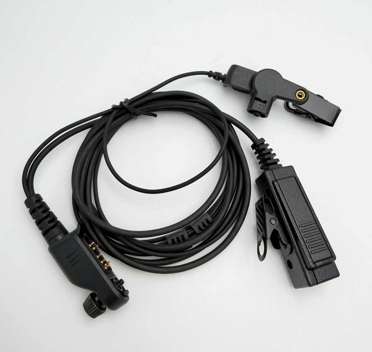 DMR24 Schallschlauch mit PTT Taste und Mikrofon 2 Kabel BP515 BP565 AP515 AP585