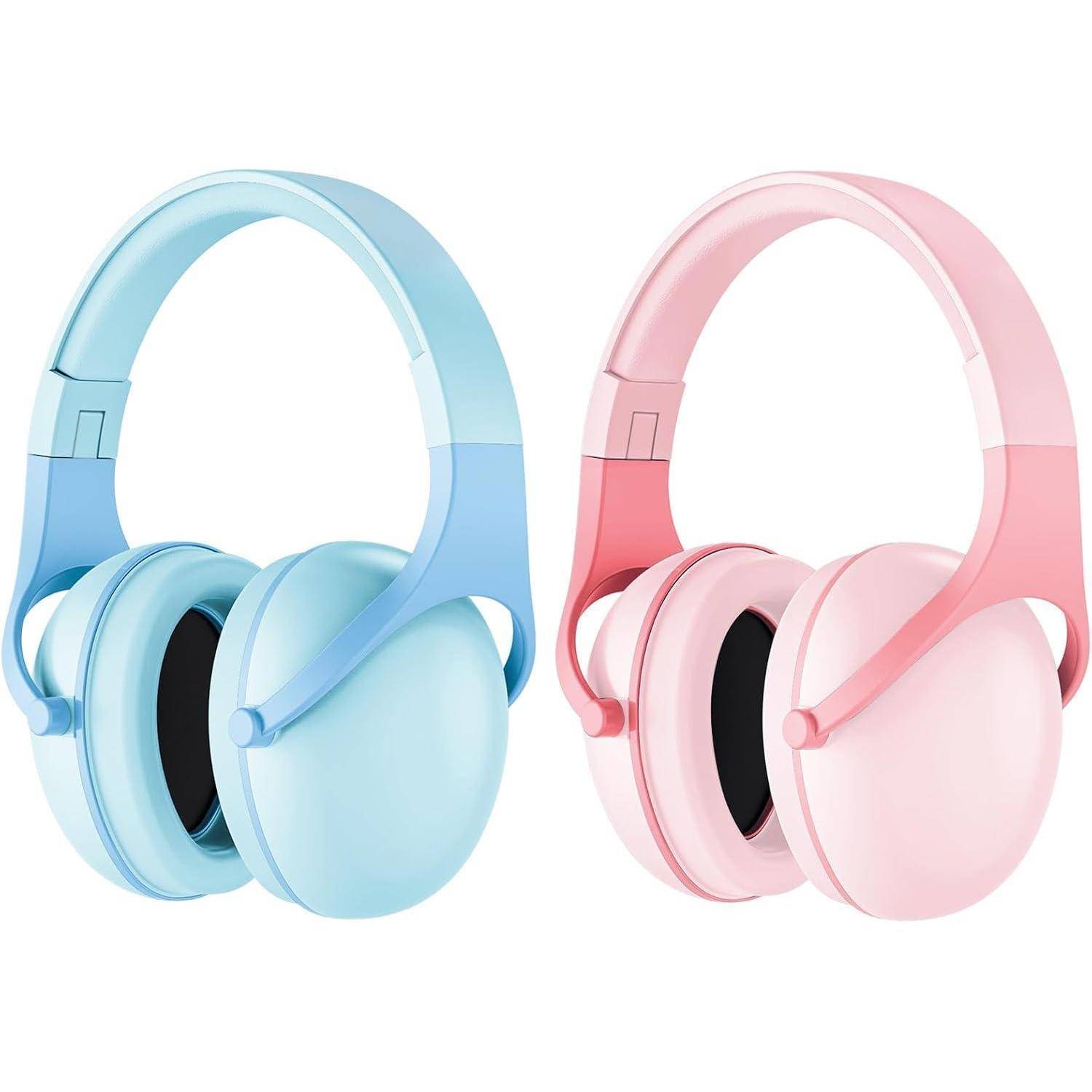 Gehörschutz Kinder NRR24dB Kapselgehörschutz Schlaf Rosa Blau