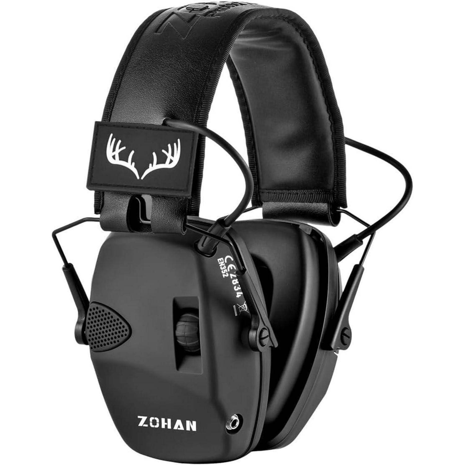 Gehörschutz elektronisch Kapselgehörschutz NRR22dB Schießen Schwarz