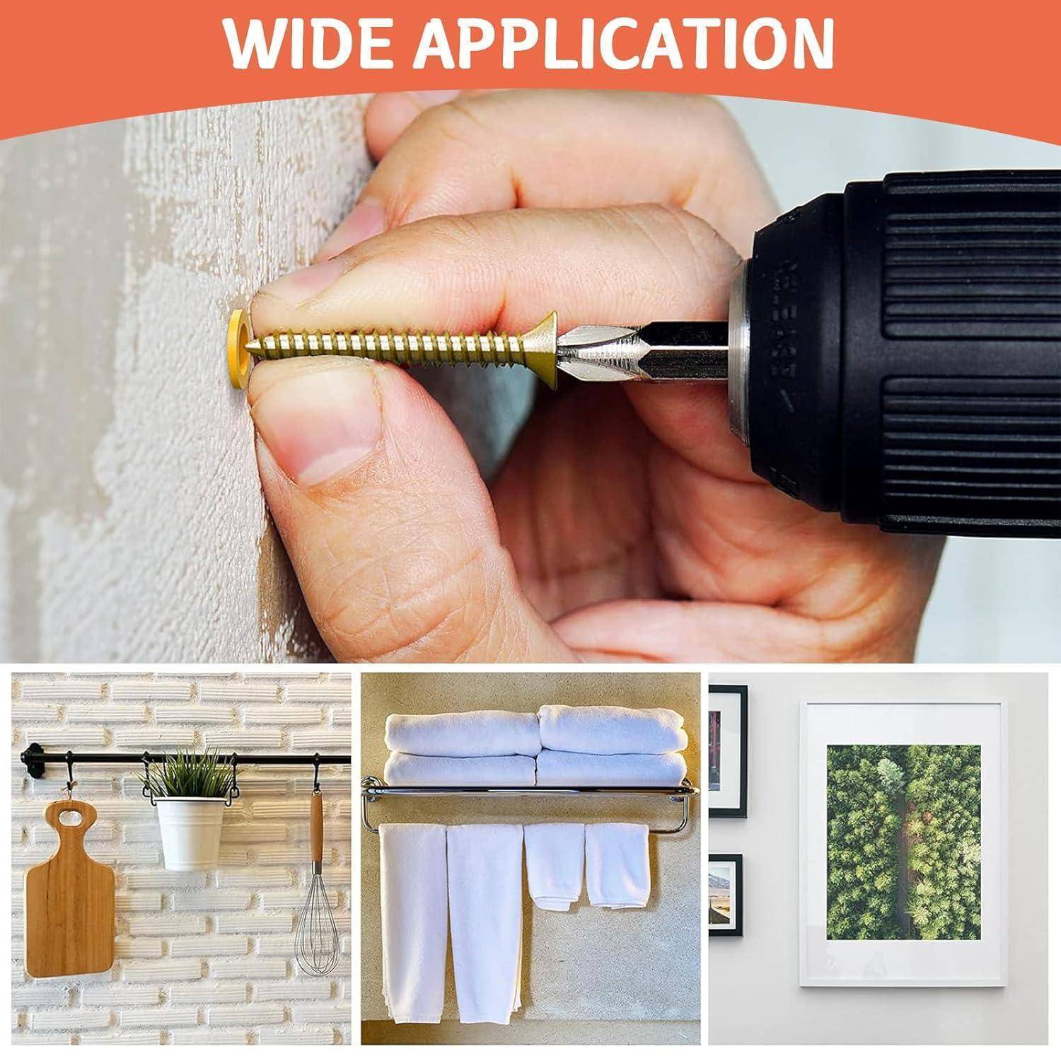 Schrauben- und Dübelset 270-tlg für Gipskarton und Mauerwerk