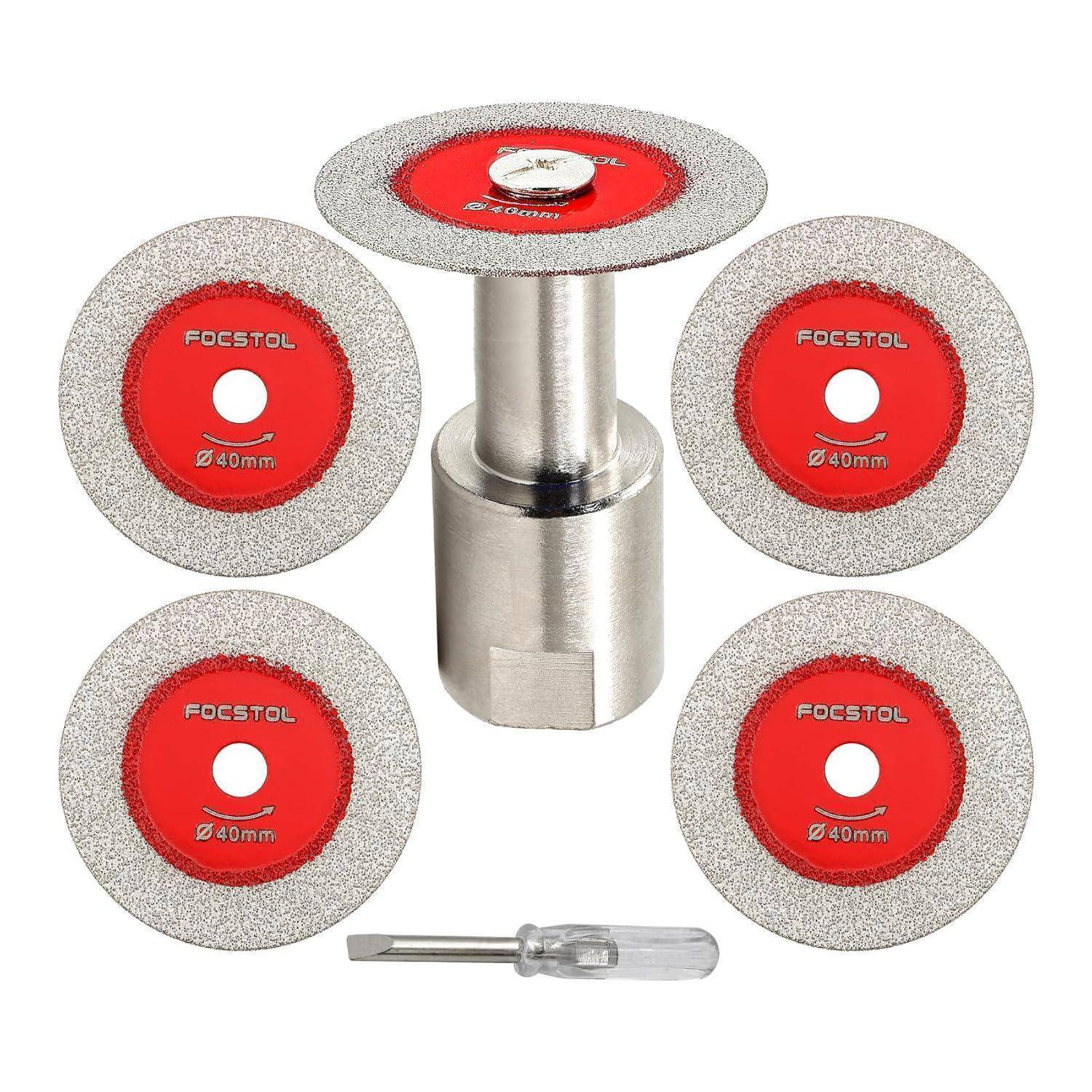 Trennscheibe Diamant Glas 40mm 5er M14 Granit Keramik 40mm Flansch