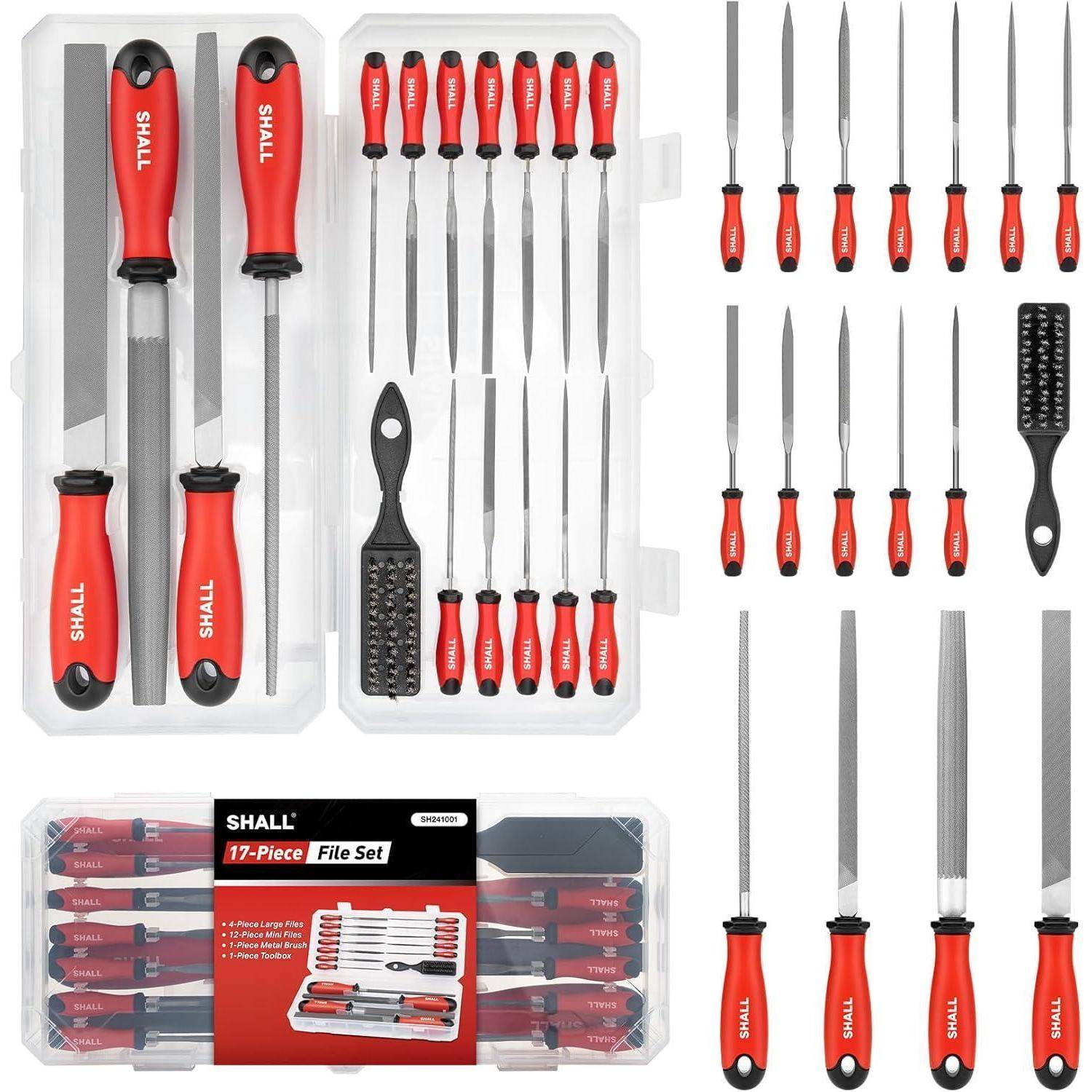 Feilenset 17-teilig für Metall Holz Kunststoff mit Box