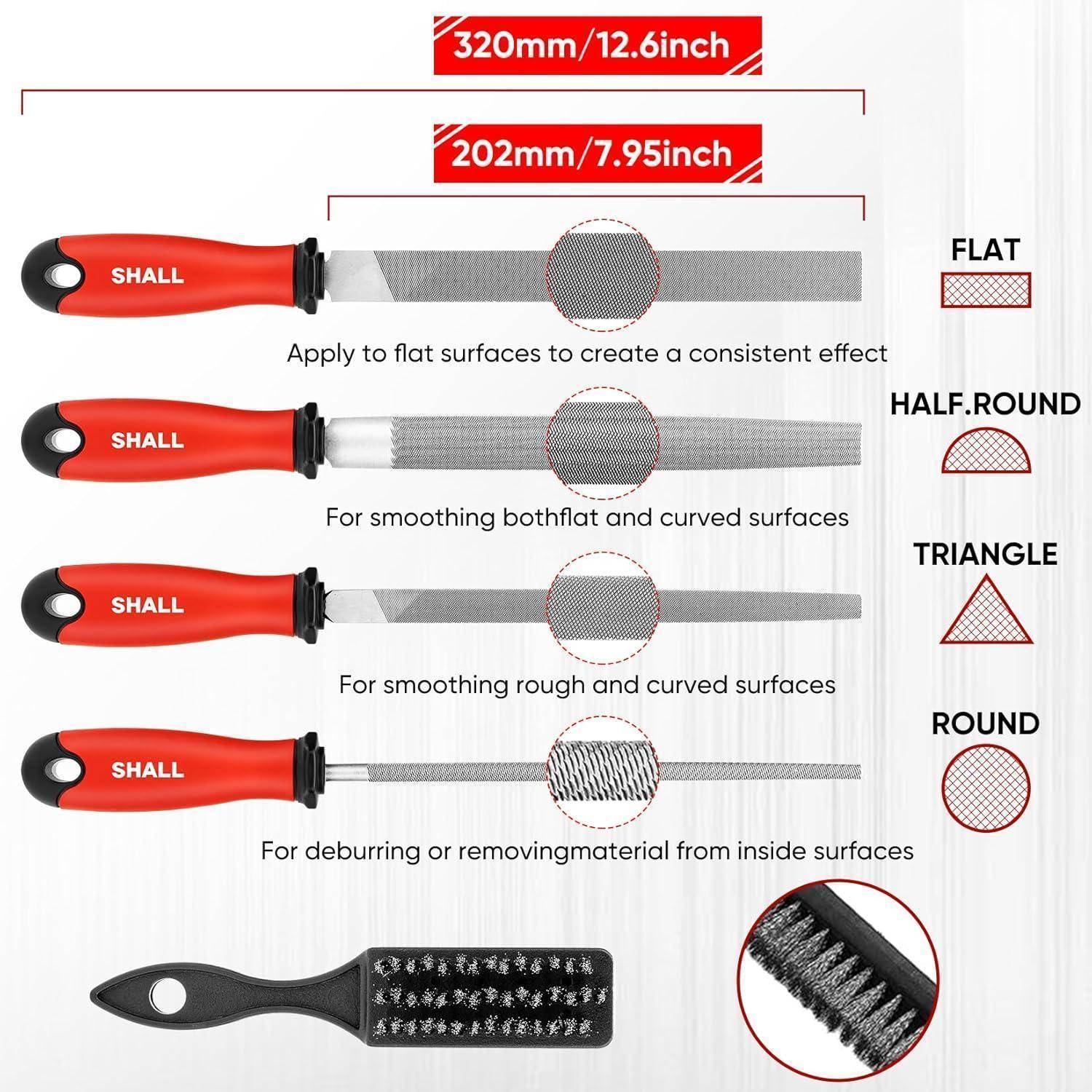 Feilenset 17-teilig für Metall Holz Kunststoff mit Box