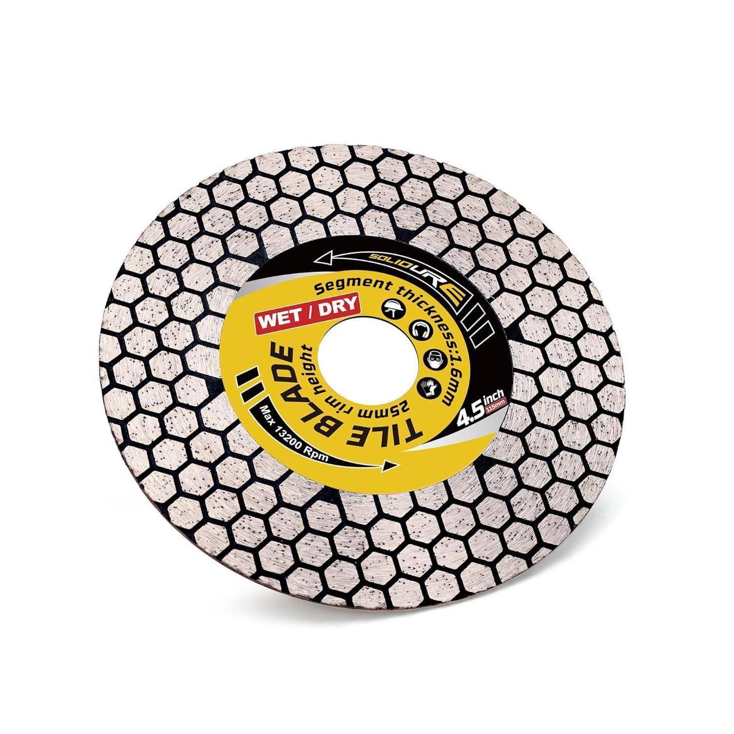 Trennscheibe mit der Beschriftung 