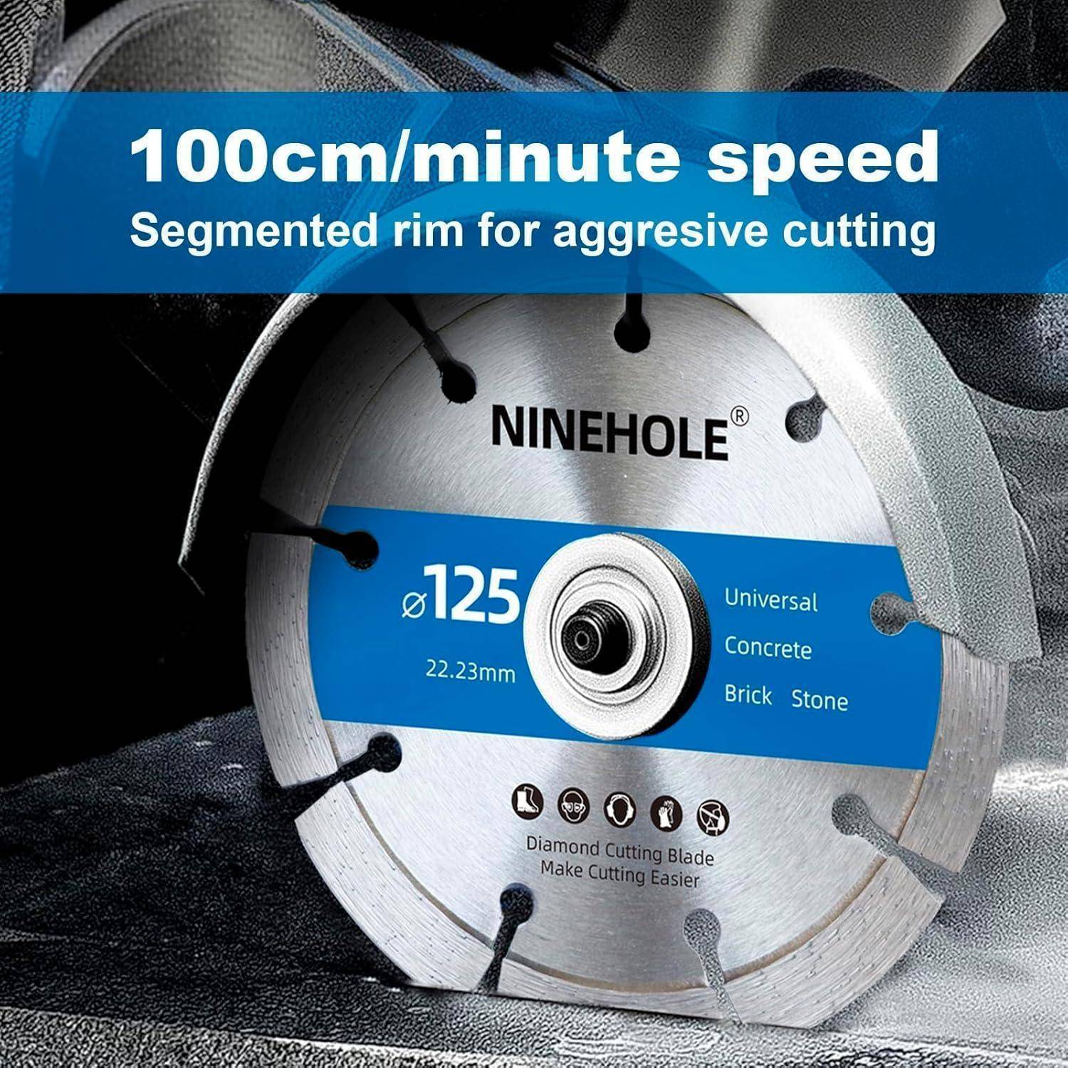 Diamanttrennscheibe Beton Granit Naturstein Ziegel 125mm 2PCS