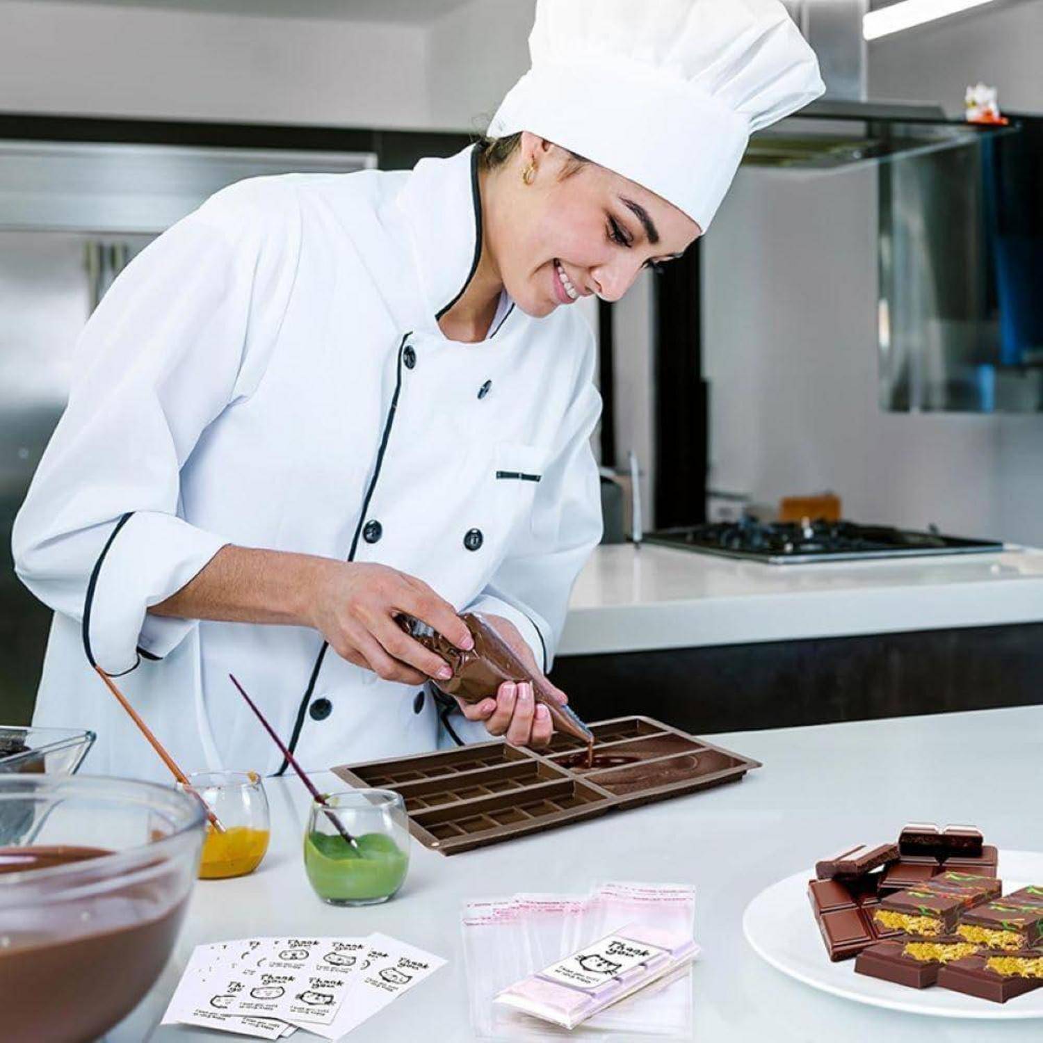 Schokoladenriegel Formen Silikon Antihaft Wachs Lebensmittel Rechteck