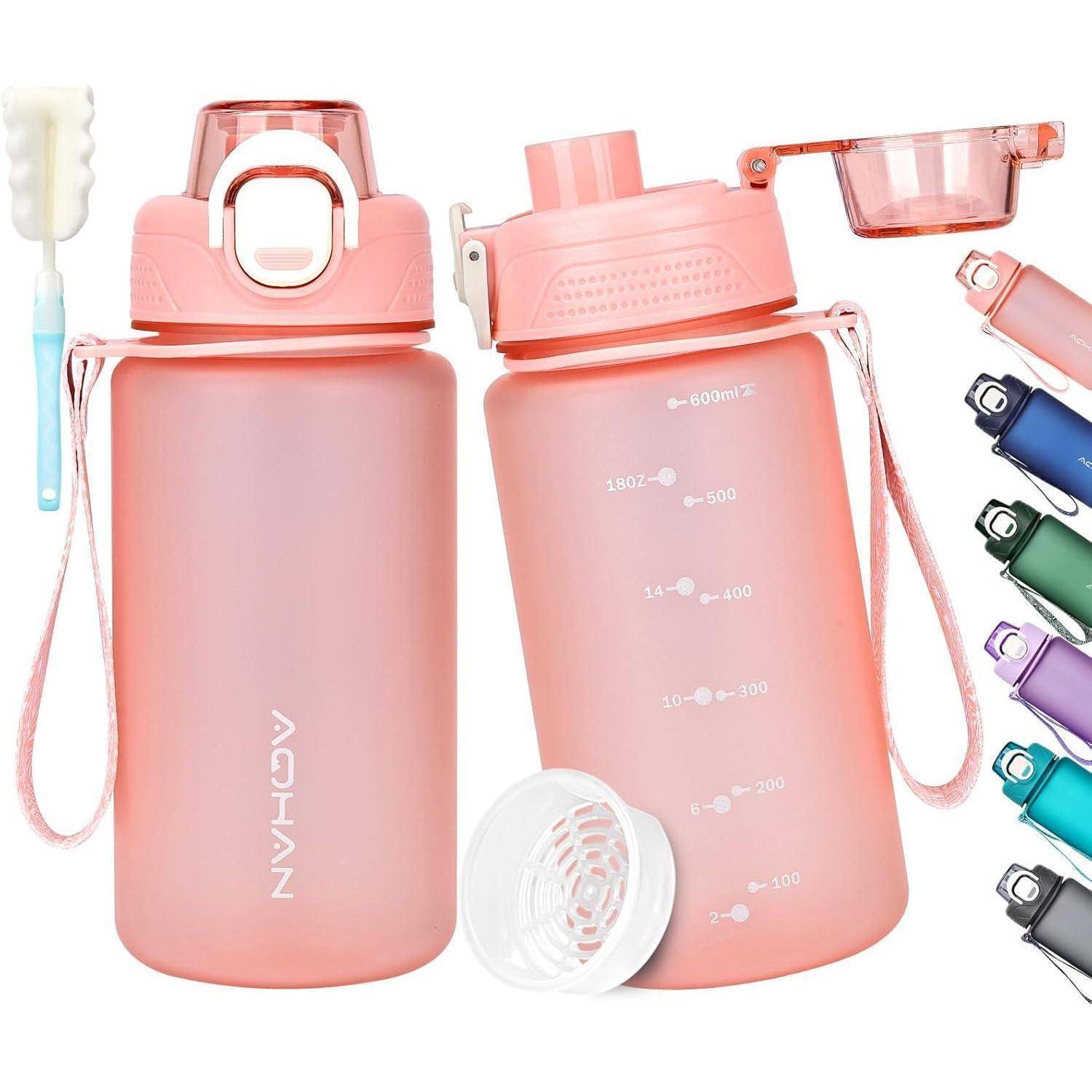 Sport Trinkflasche 600ml BPA Frei Kohlensäure Geeignet Pink