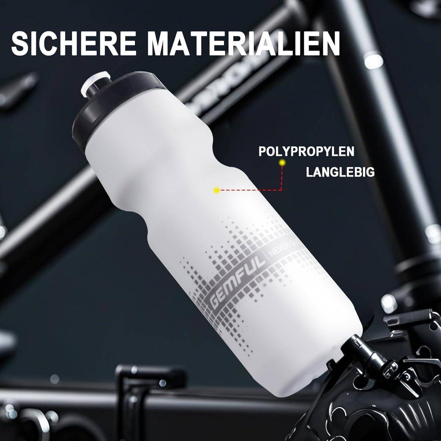 Trinkflasche Fahrrad 2er-Pack 750 ml Auslaufsicher BPA-Frei