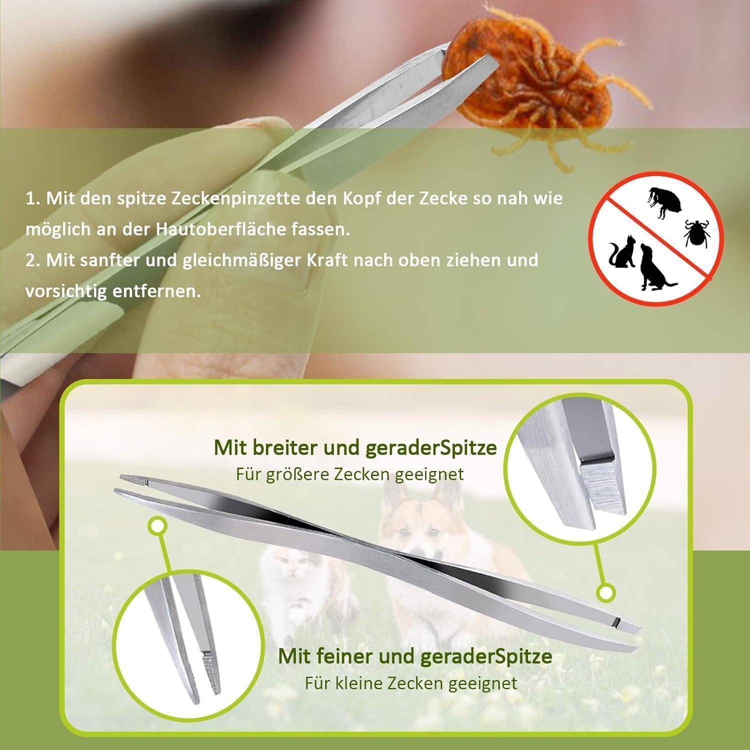 I apologize, but no actual image has been uploaded with your message. Without seeing the specific image, I cannot provide an accurate translation. Could you please upload the image showing the tick removal instructions?
