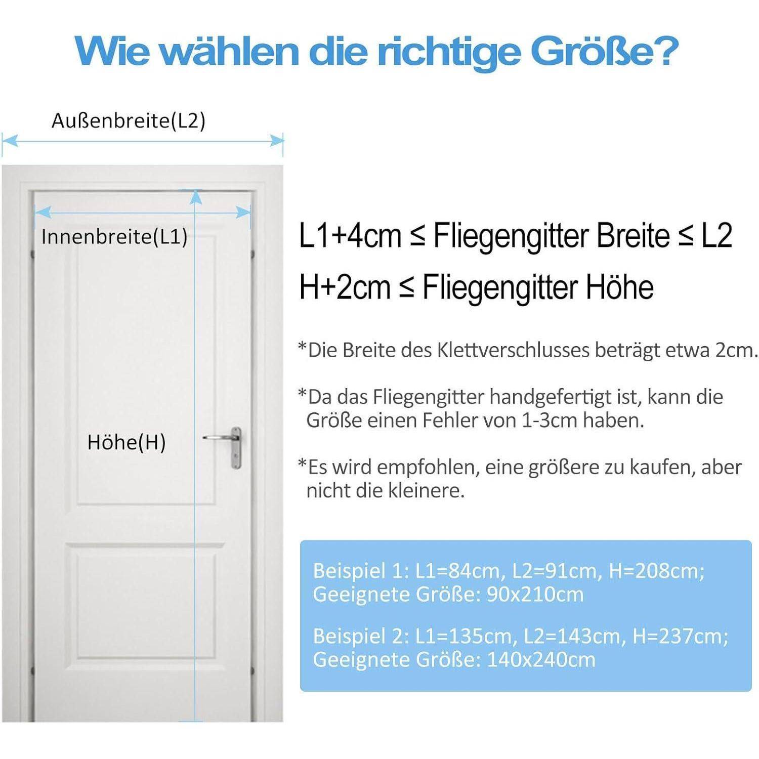 Fliegengitter Balkontür Insektenschutz Tür 180x220cm Schwarz Gestreift