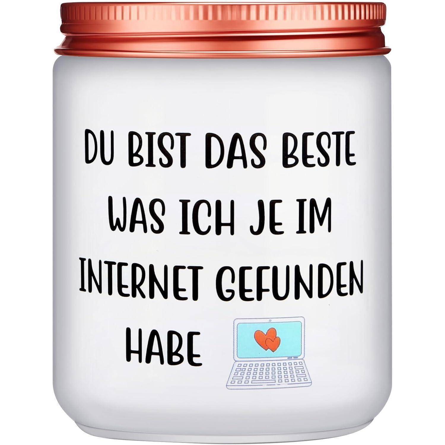 Duftkerze Valentinstag Jahrestag Geschenk Freundin für sie