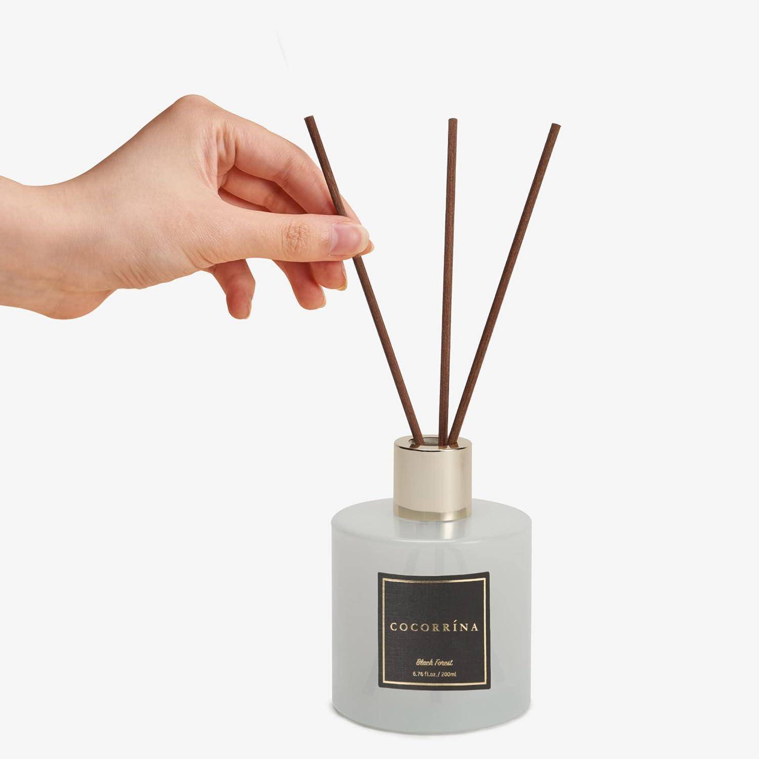 Raumduft Reed Diffuser 8 Duftstäbchen Badezimmer Schwarzwald 200ml