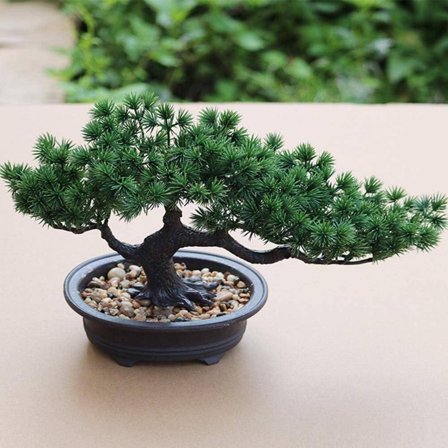 Künstlicher Bonsai-Baum Japanische Kiefern-Pflanze 19 cm 34 cm