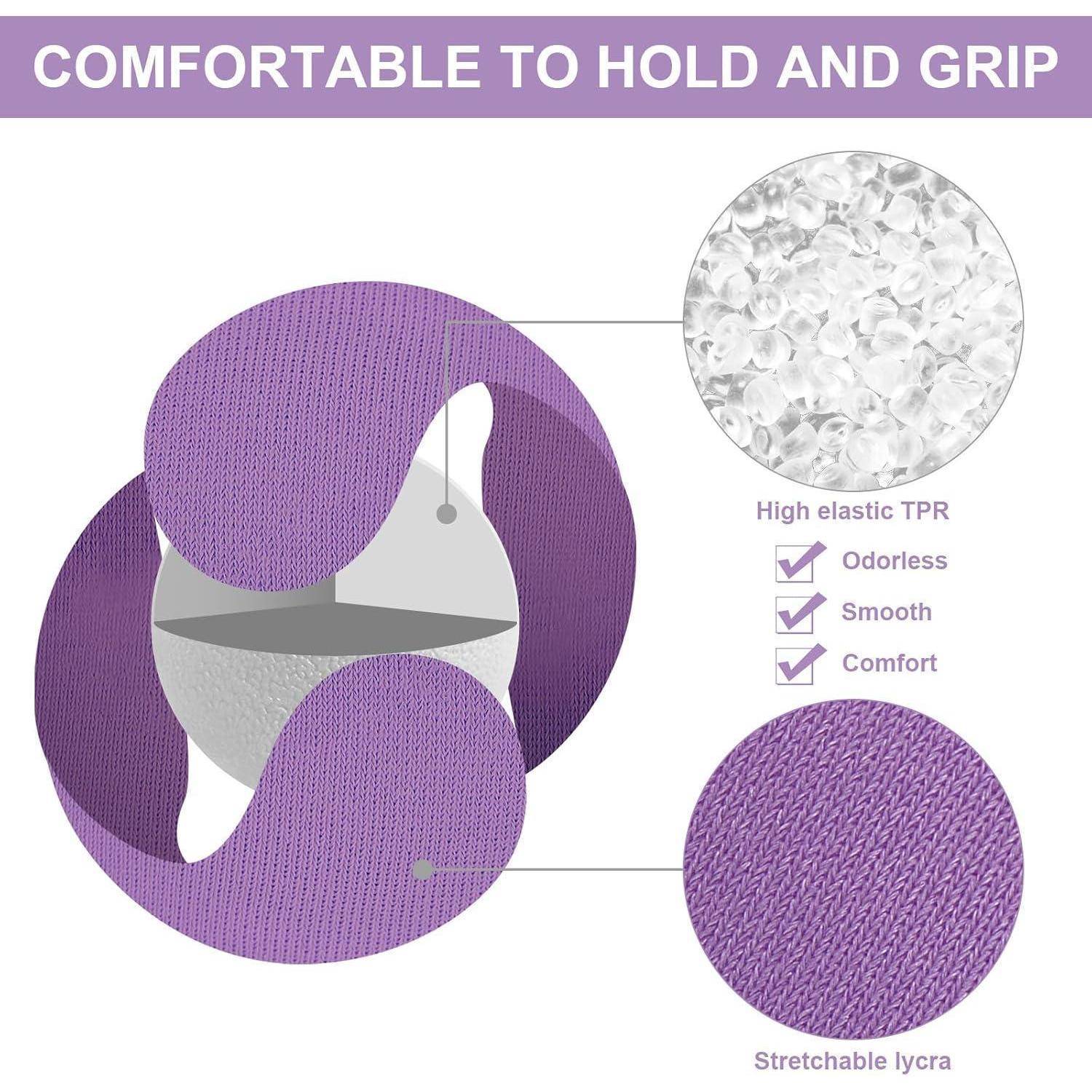 Handtrainer Griffstärke Griffbälle 3er Silber hellviolett tiefviolett