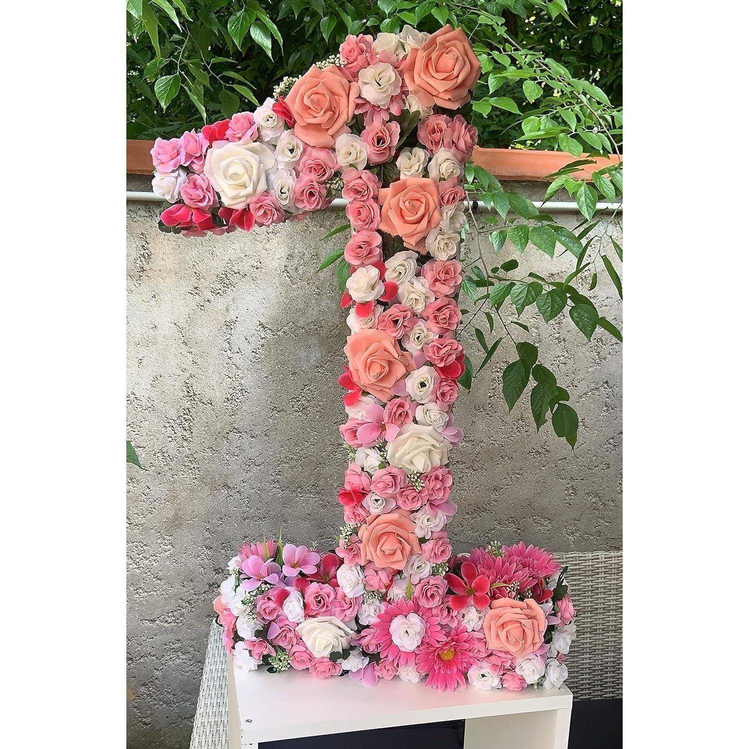 Künstliche Blumenköpfe 50 Stück 4cm Rosen Set 1 4cm 1.57''
