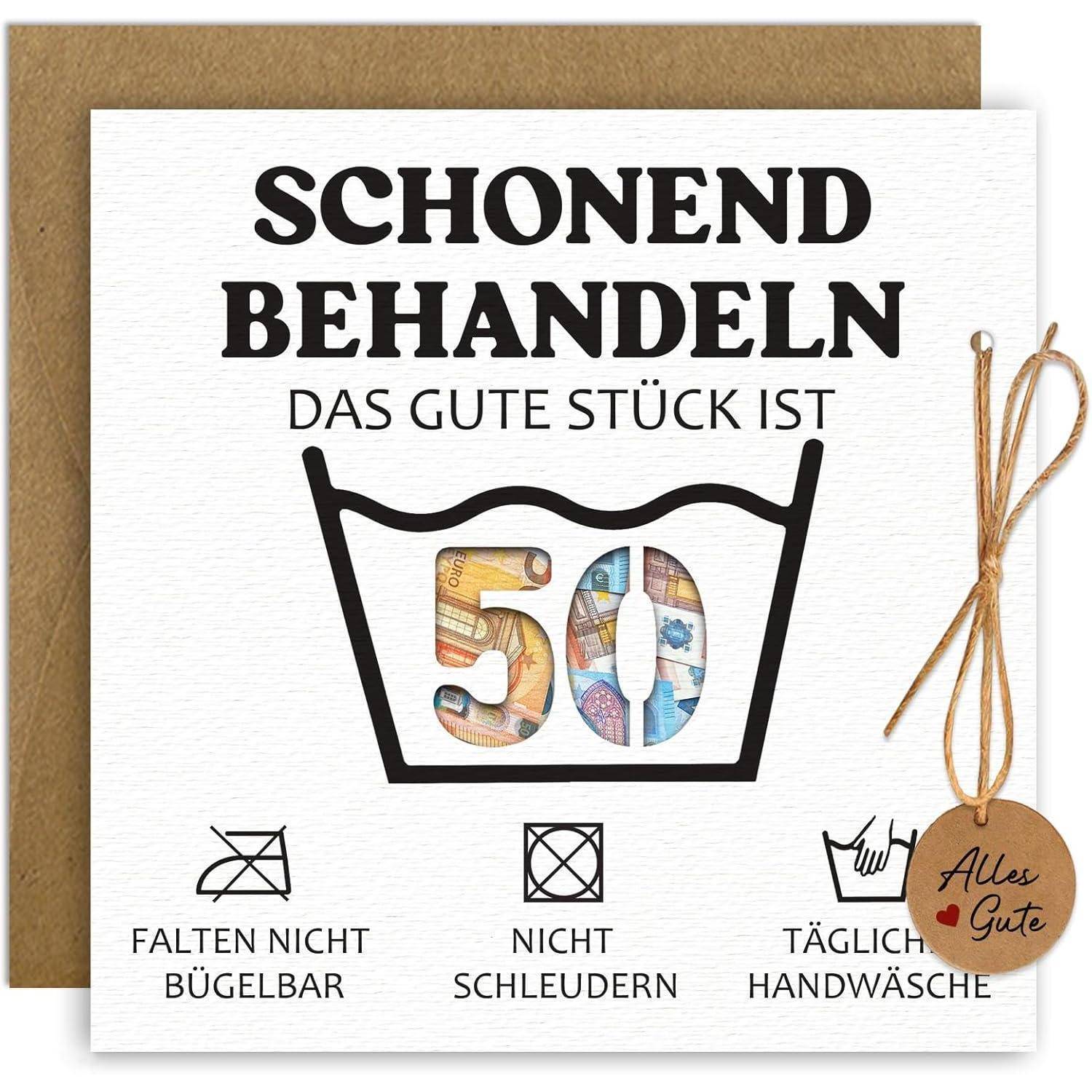 Geldgeschenke Geburtstag 50 Umschläge Verpackung Frau 50. Geburtstag