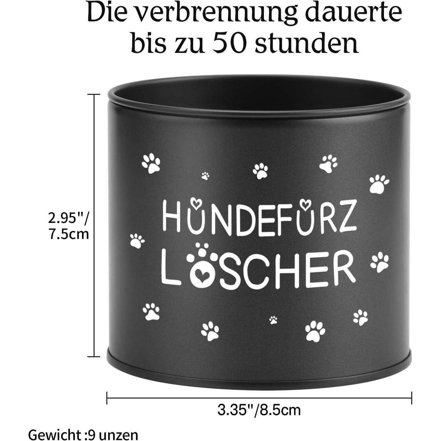 Duftkerze Hundebesitzer Hundefurz Löscher Männergeschenk schwarz