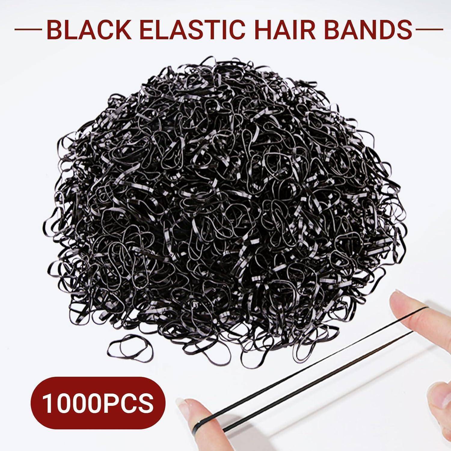 1000 Stück Elastische Haargummis Klein Haarstyling Zubehör