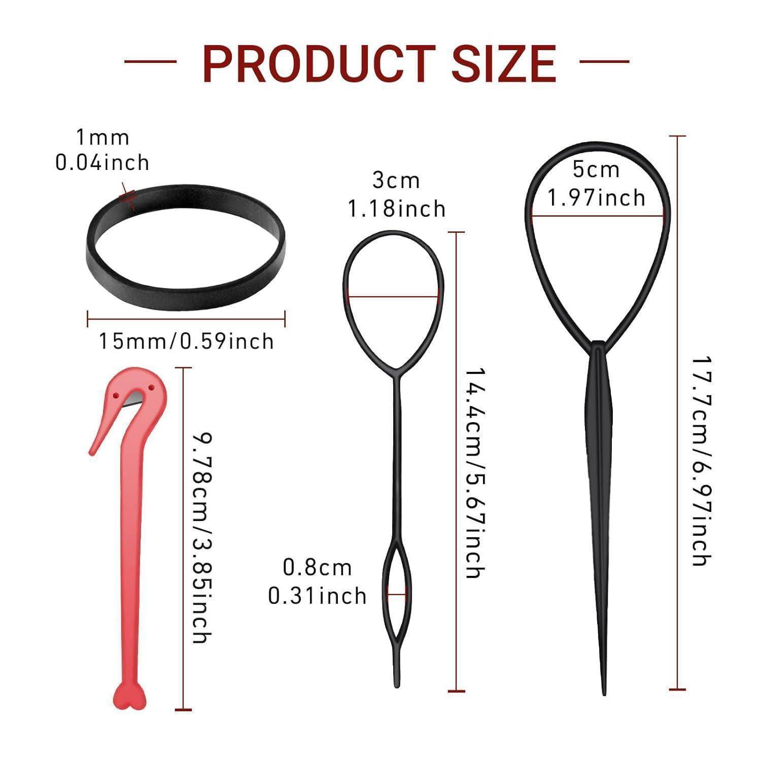 1000 Stück Elastische Haargummis Klein Haarstyling Zubehör