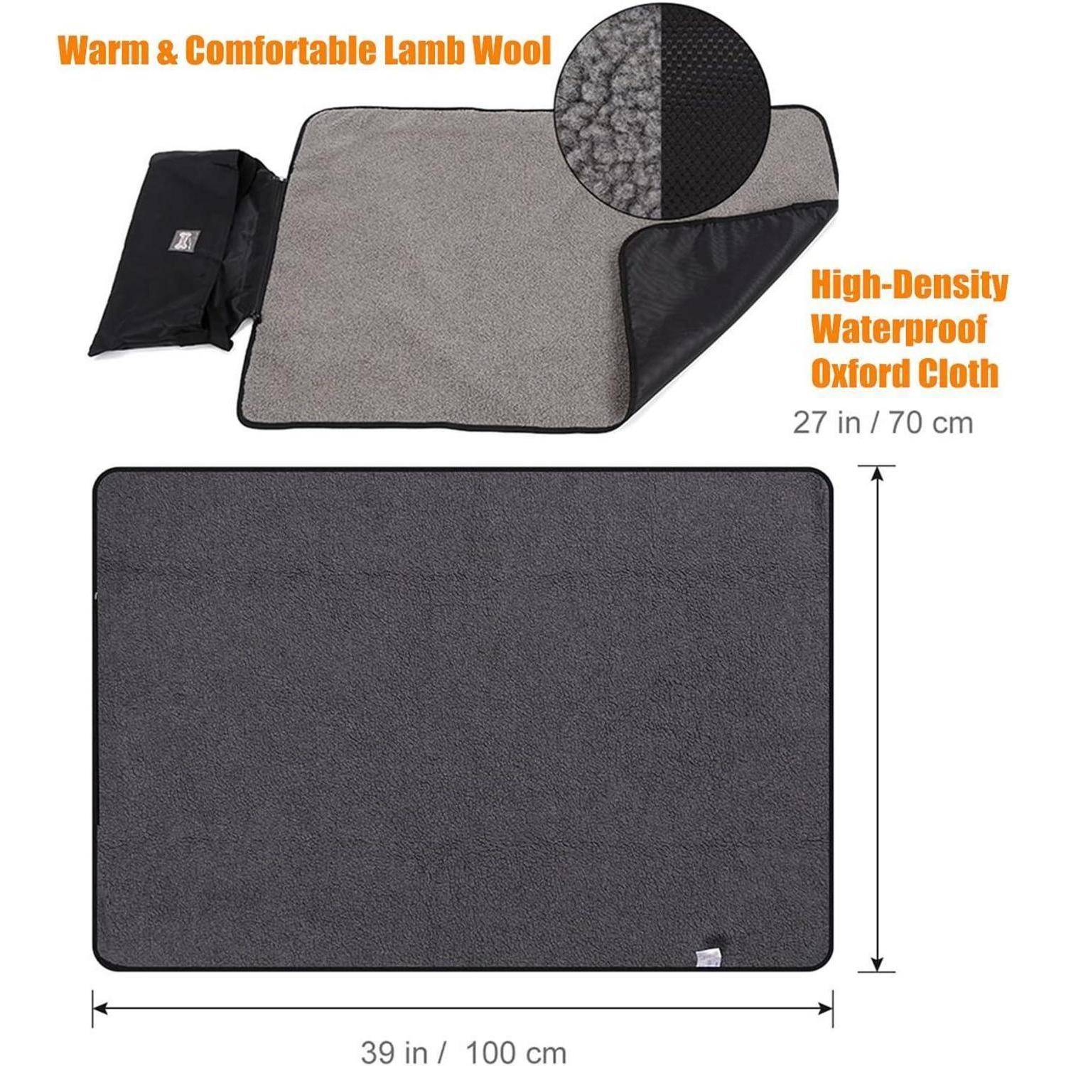 Faltbare wasserdichte Haustier Decke Katze Hundematte 100x70cm Outdoor