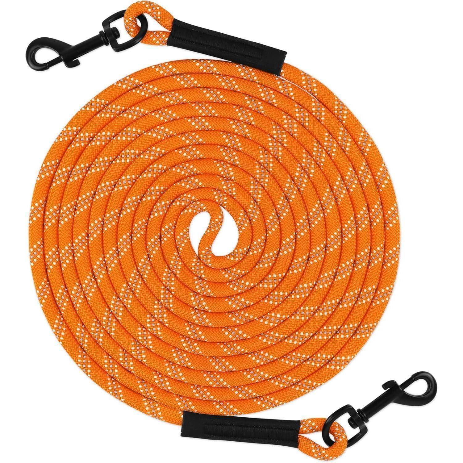 Schleppleine 15m Hunde 15m- kein Griff (1er Pack) Orange