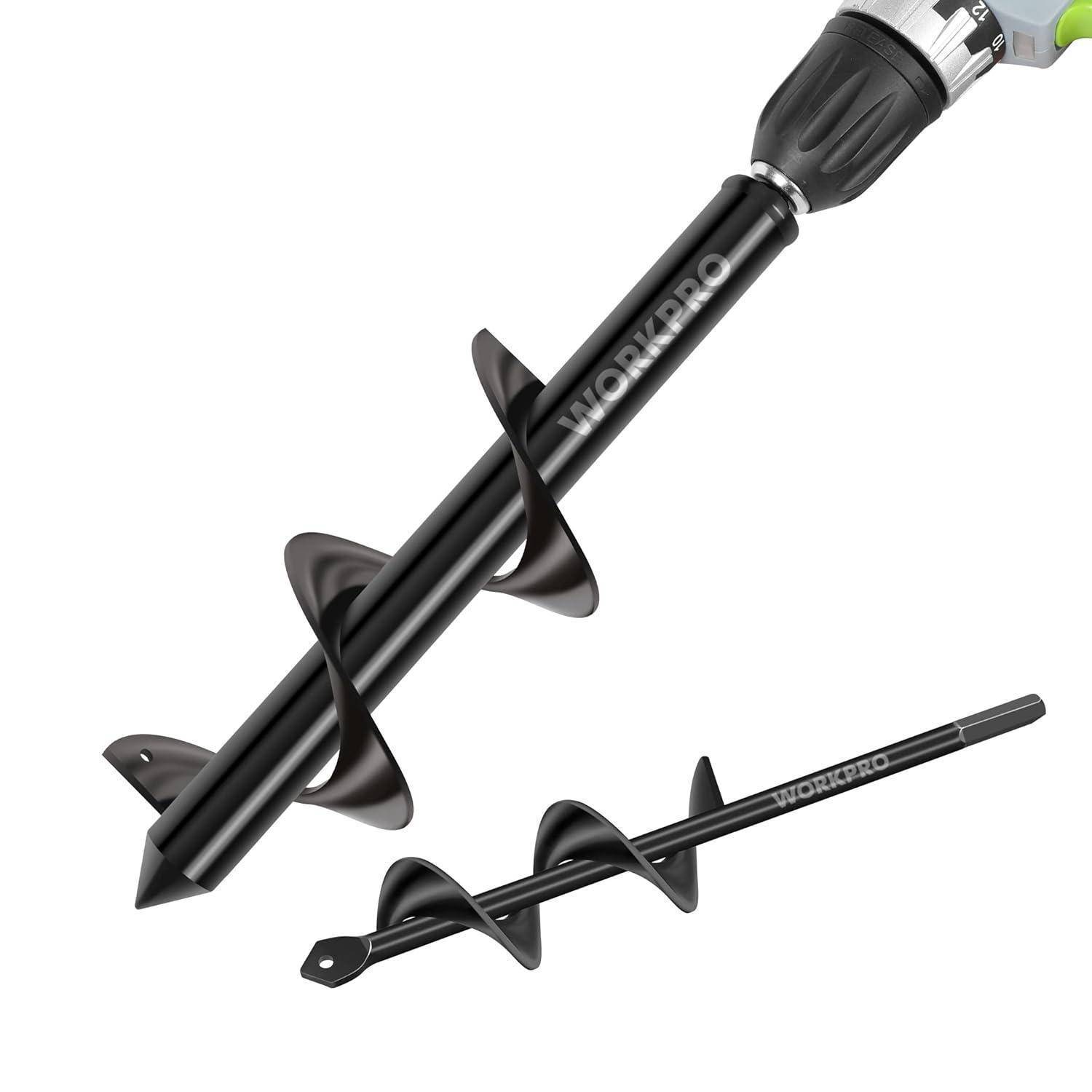 Garten Erdbohrer Set Spiralbohrer 8 x 30 cm 4 x 22 cm 2-teilig