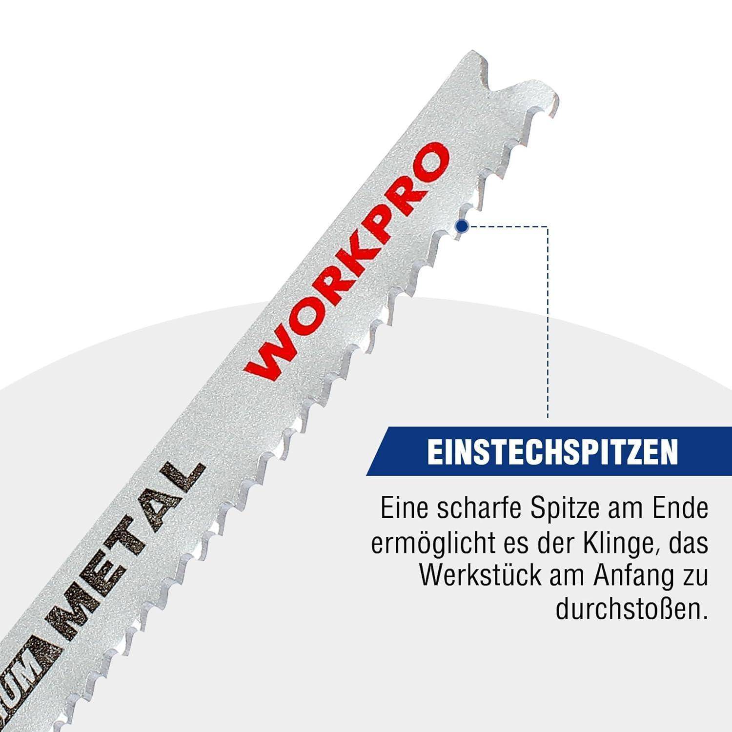 Professionelles 25tlg. Stichsägeblätter Set für Holz, Kunststoff