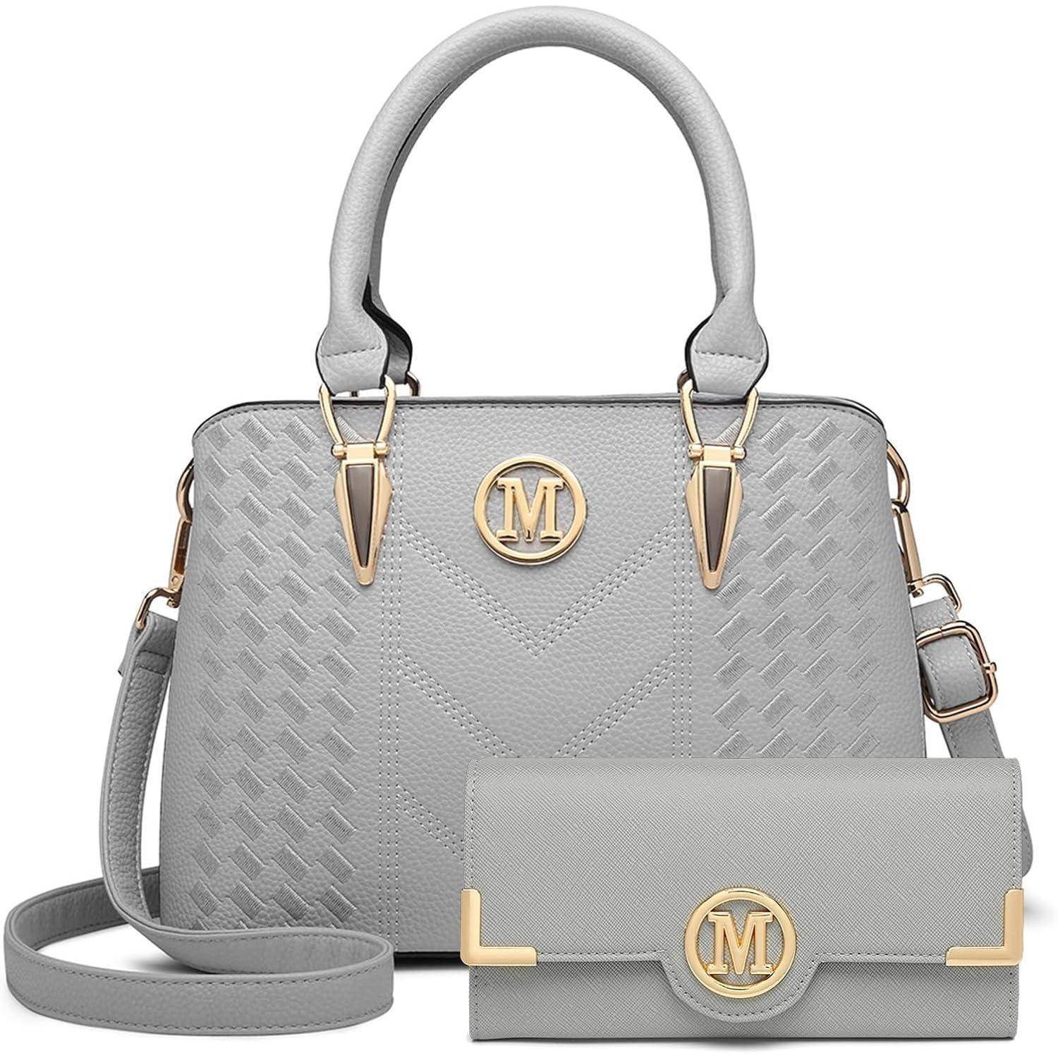Handtasche Damen Mittelgroß, Vielseitige Henkeltasche & Portemonnaie