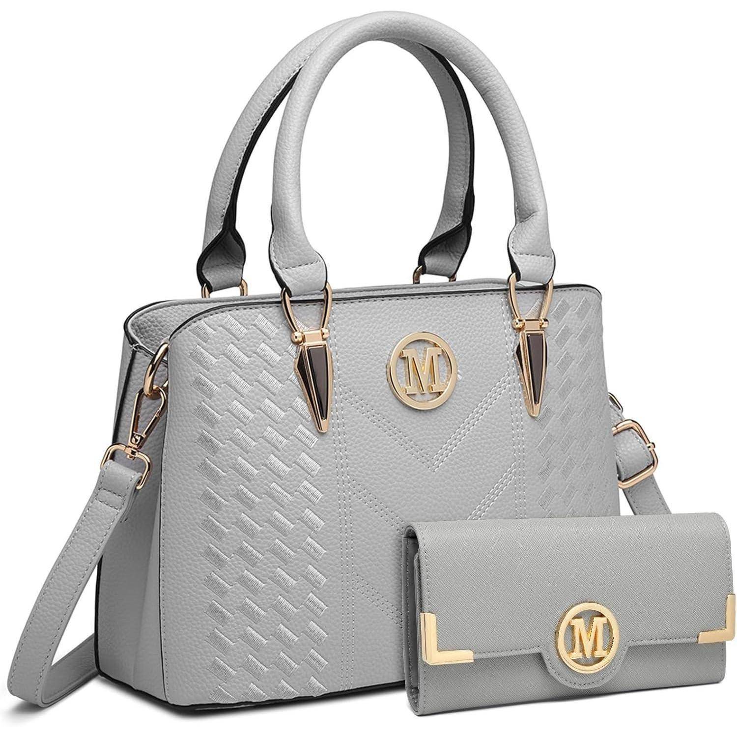 Handtasche Damen Mittelgroß, Vielseitige Henkeltasche & Portemonnaie