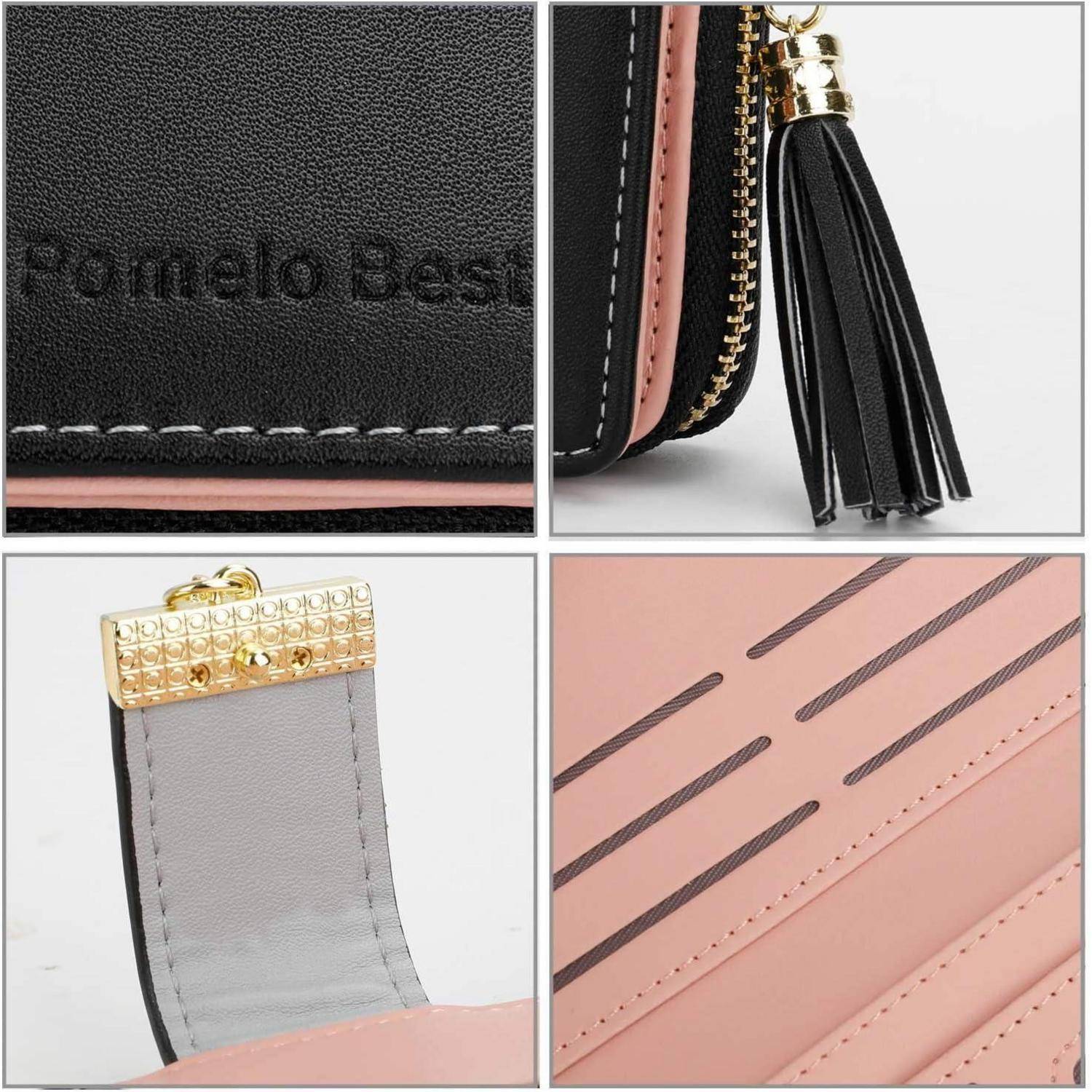 Damen Geldbörse Mehrfarbig gestreift Portmonee RFID NFC Blocker