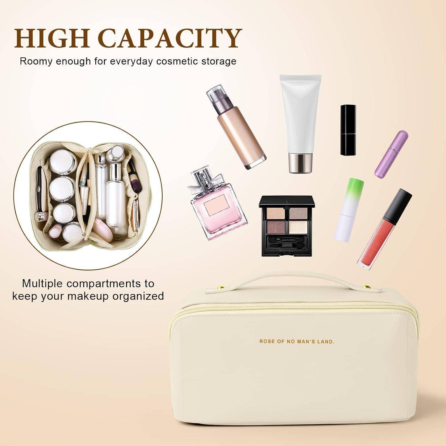 Reise Kosmetiktasche Große Kapazität PU Leder Wasserdicht Makeup